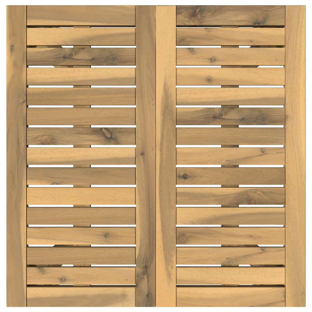 vidaXL Stół do kolacji w ogrodzie Biały 60 x 60,5 x 75 cm