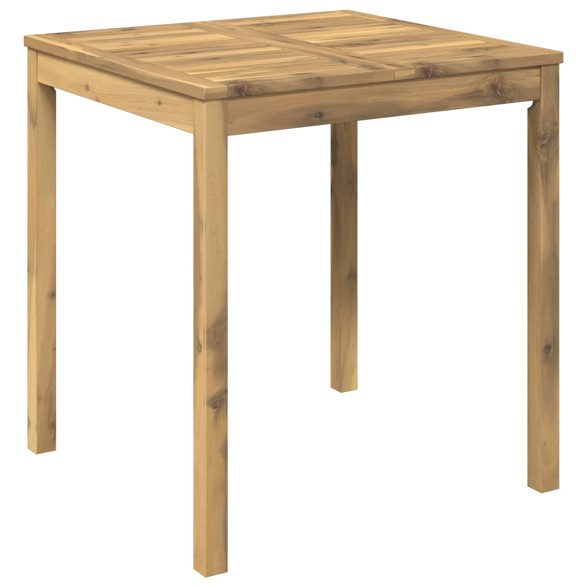 vidaXL Stół do kolacji w ogrodzie Bielony 70 x 68,5 x 75 cm