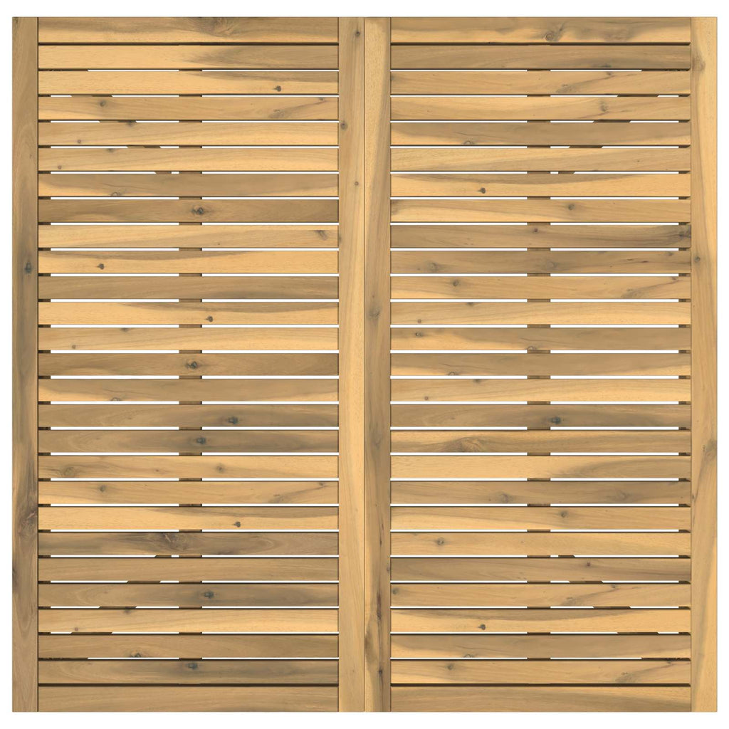 vidaXL Stół do kolacji w ogrodzie Bielony 110 x 108,5 x 75 cm