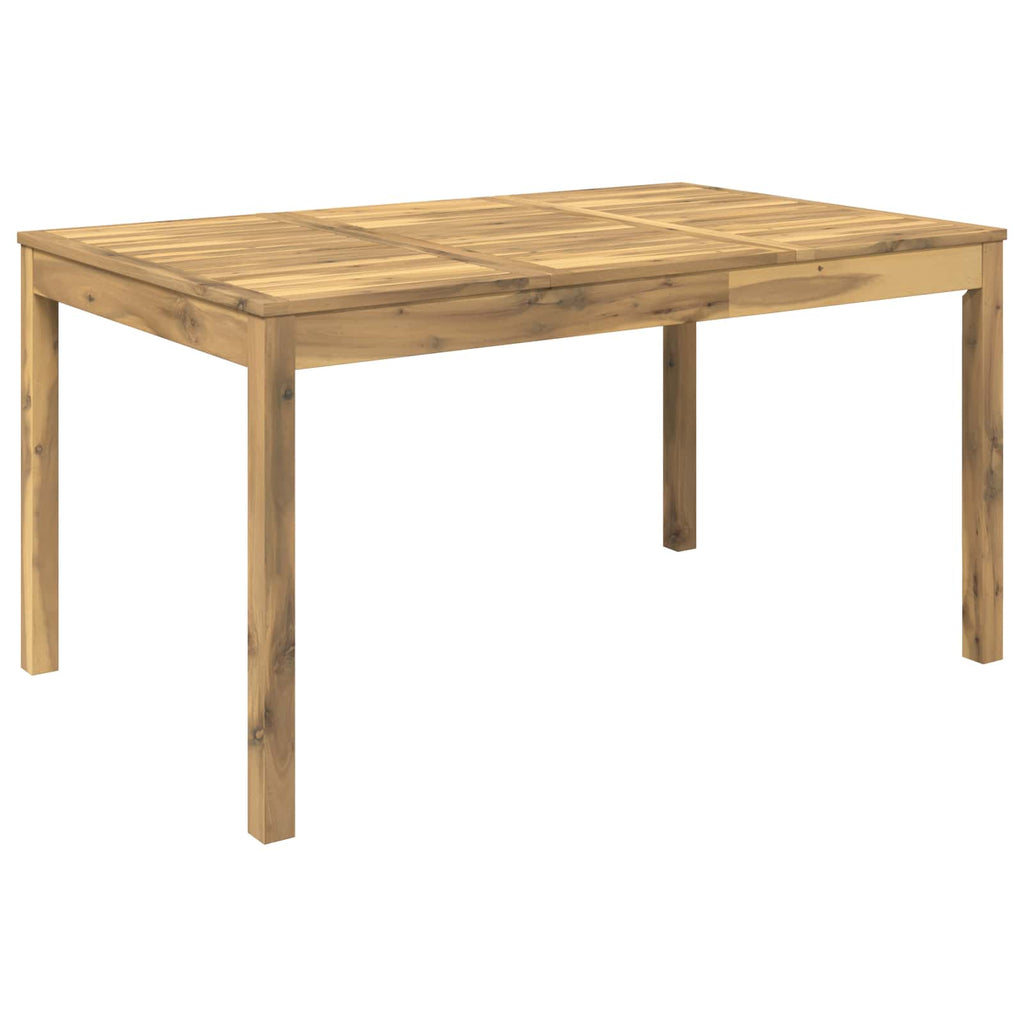 vidaXL Stół do kolacji w ogrodzie Biały 147 x 88,5 x 75 cm