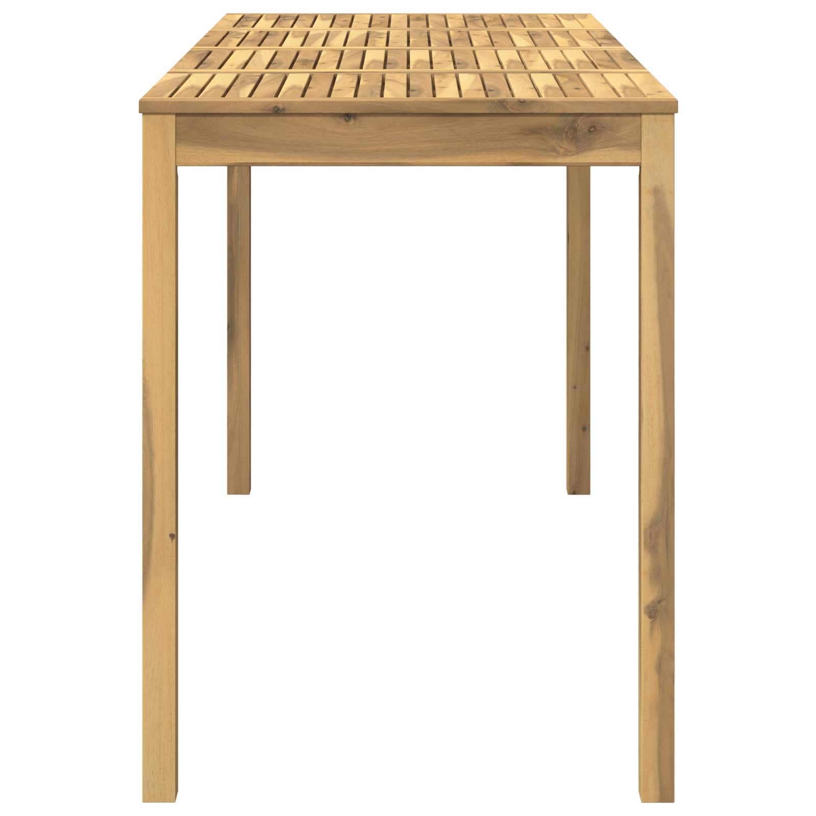 vidaXL Stół barowy ogrodowy Biały 196 x 80,5 x 105 cm