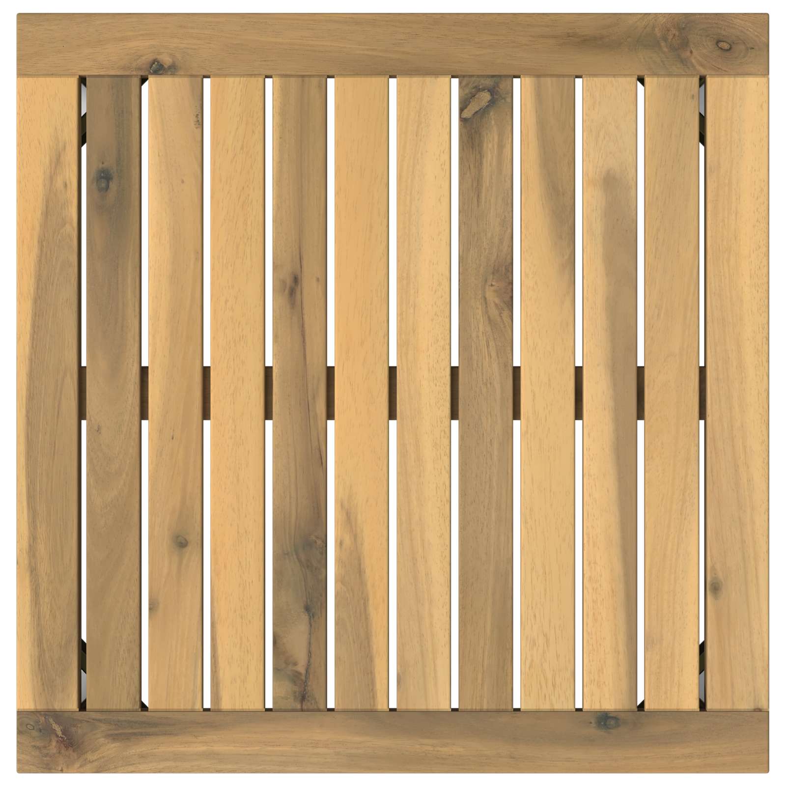 vidaXL Stolik kawowy Biały 50 x 48,5 x 36 cm Lite Drewno Akacji