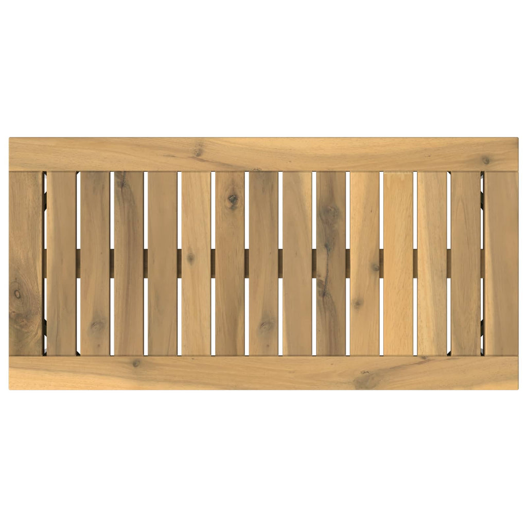 vidaXL Stolik kawowy Biały 60,5 x 30 x 36 cm Lite Drewno Akacji