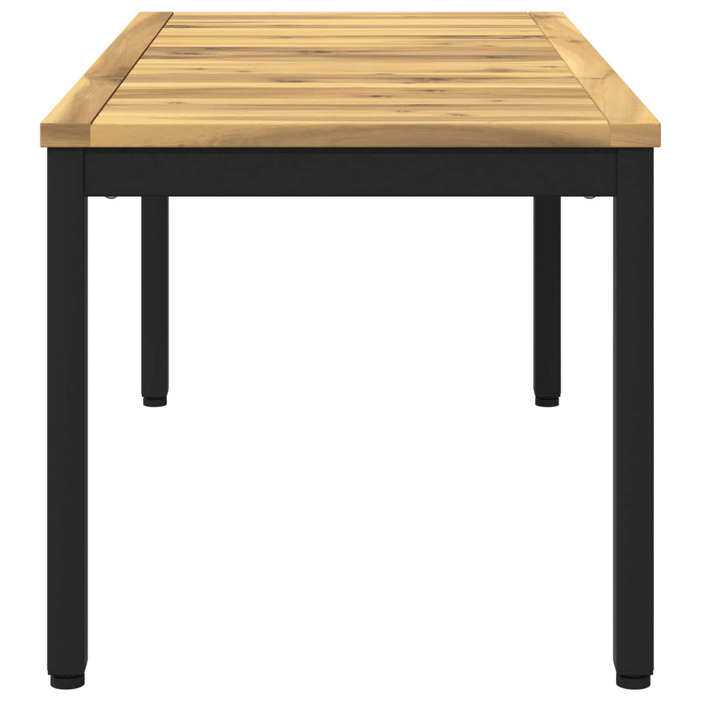 vidaXL Stolik kawowy biały i czarny 50 x 100,5 x 45 cm