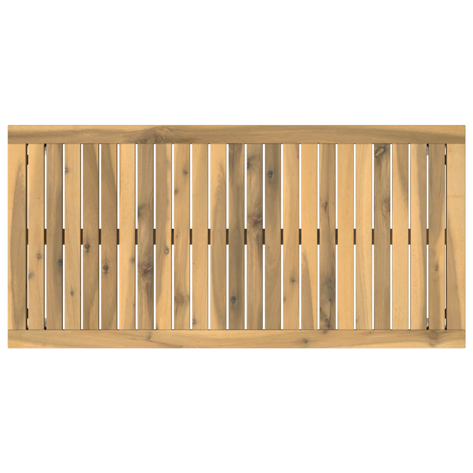 vidaXL Stolik kawowy Biały 50 x 100,5 x 45 cm Lite Drewno Akacji