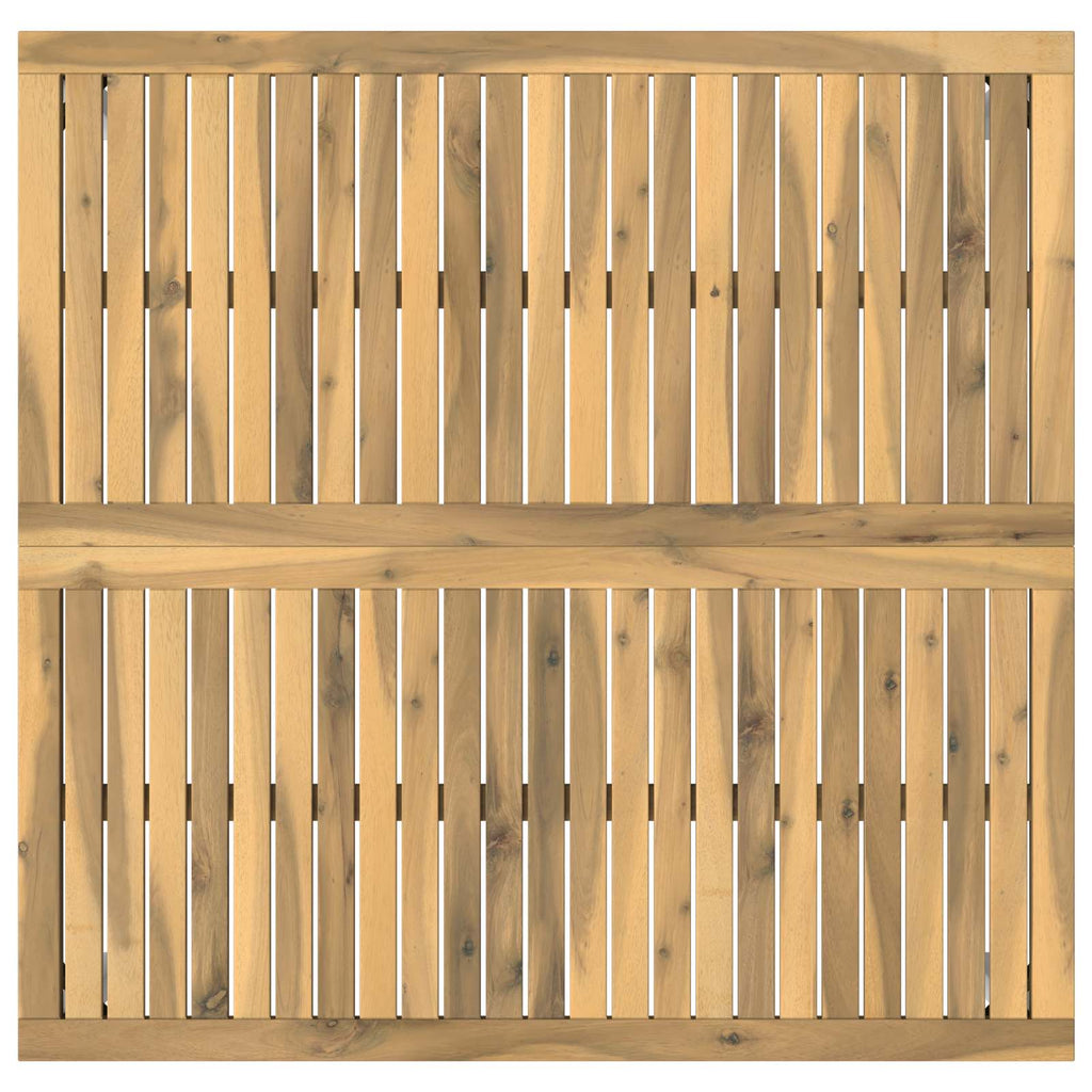 vidaXL Stolik kawowy Biały 100 x 100,5 x 45 cm Lite Drewno Akacji