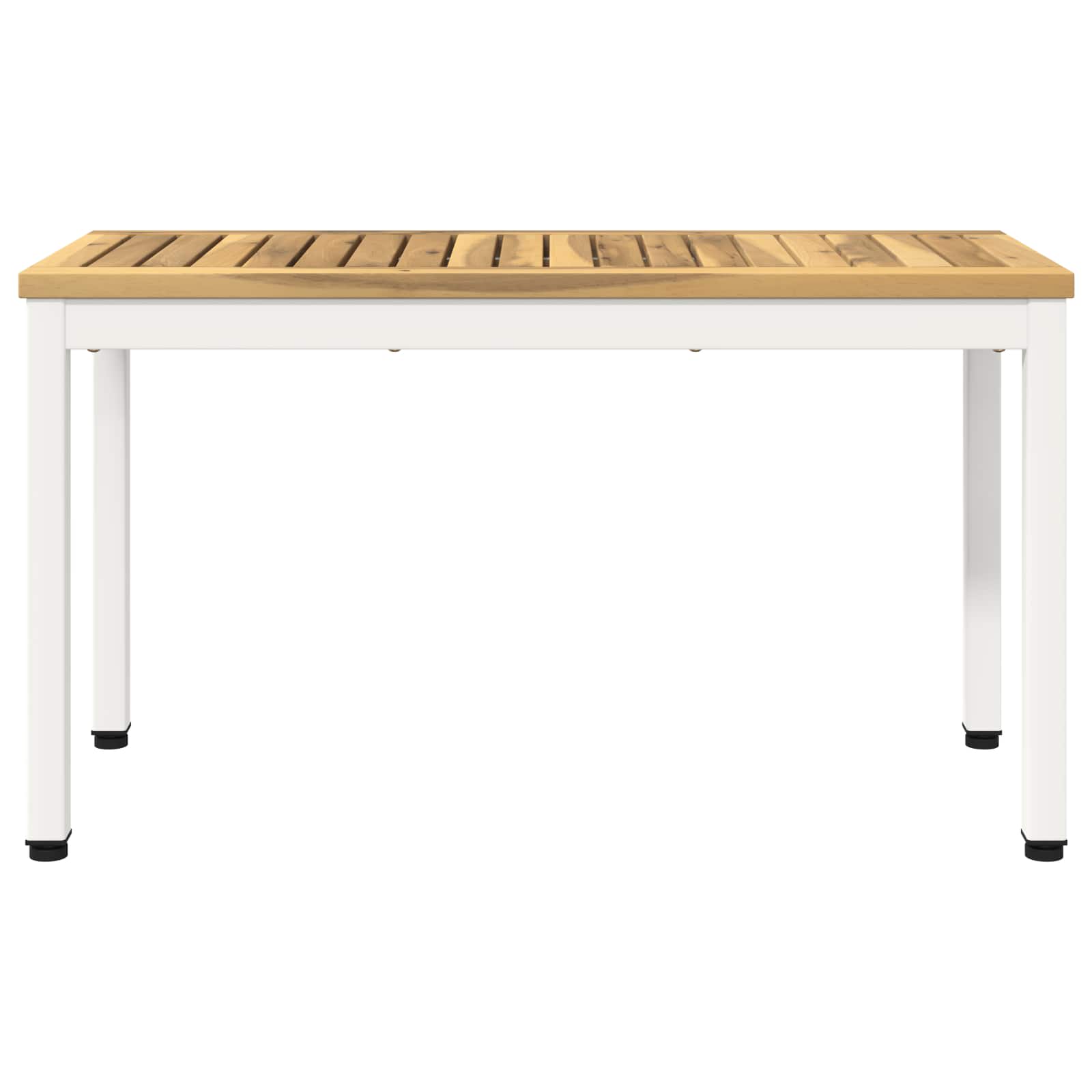 vidaXL Ławka ogrodowa 80,5 x 35 x 45 cm Lite Drewno Akacji Biały