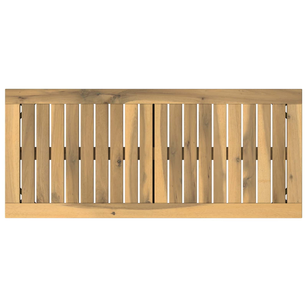vidaXL Ławka ogrodowa 80,5 x 35 x 45 cm Lite Drewno Akacji Biały