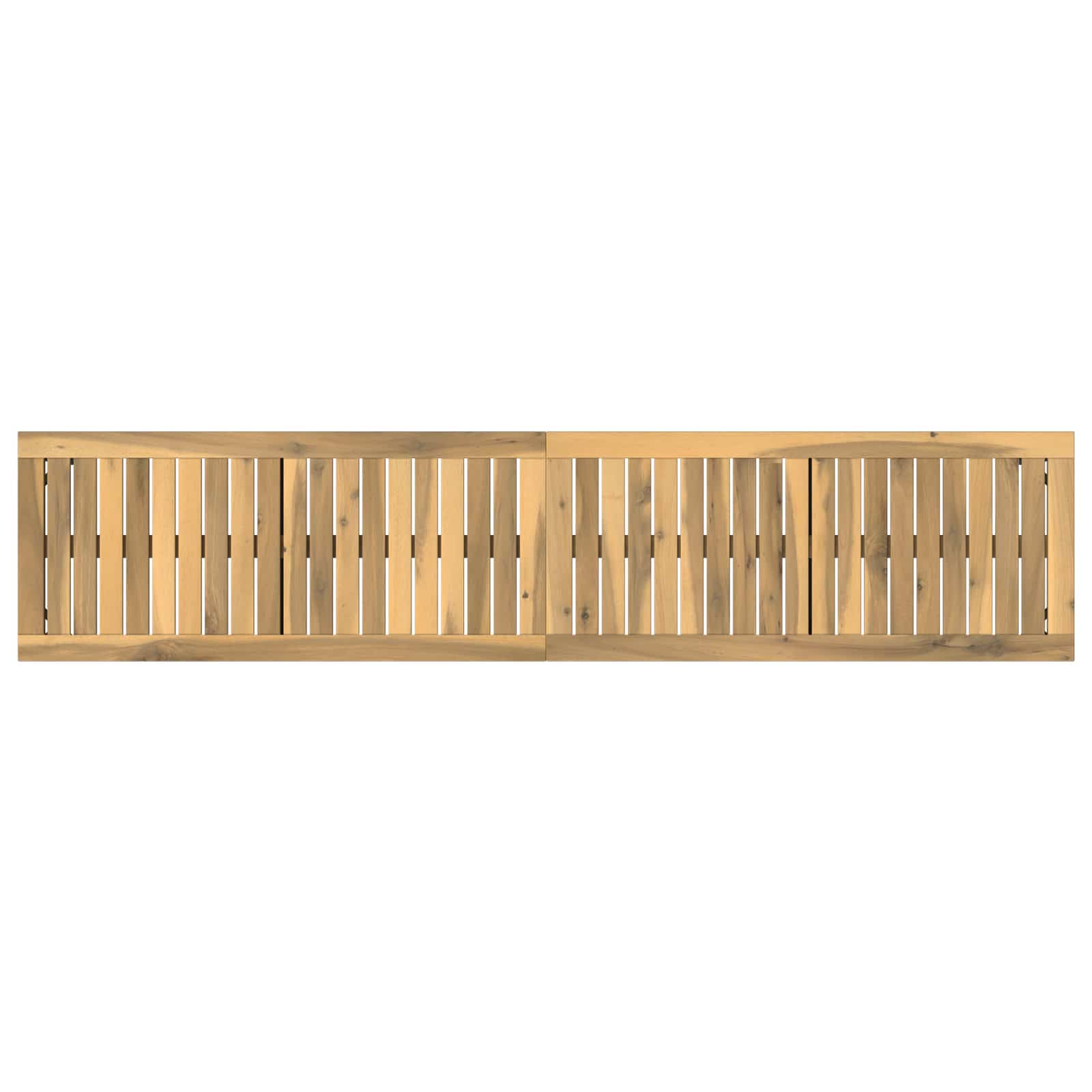vidaXL Ławka ogrodowa 161 x 35 x 45 cm Lite Drewno Akacji Biały
