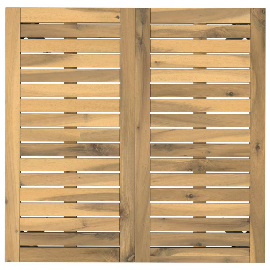 vidaXL Stół do kolacji w ogrodzie biały i czarny 70 x 68,5 x 75 cm