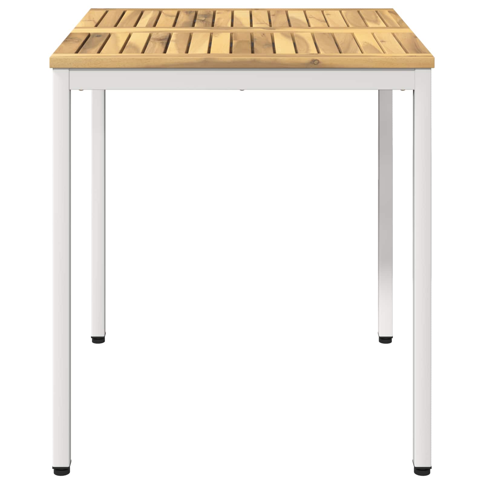 vidaXL Stół do kolacji w ogrodzie Biały 70 x 68,5 x 75 cm