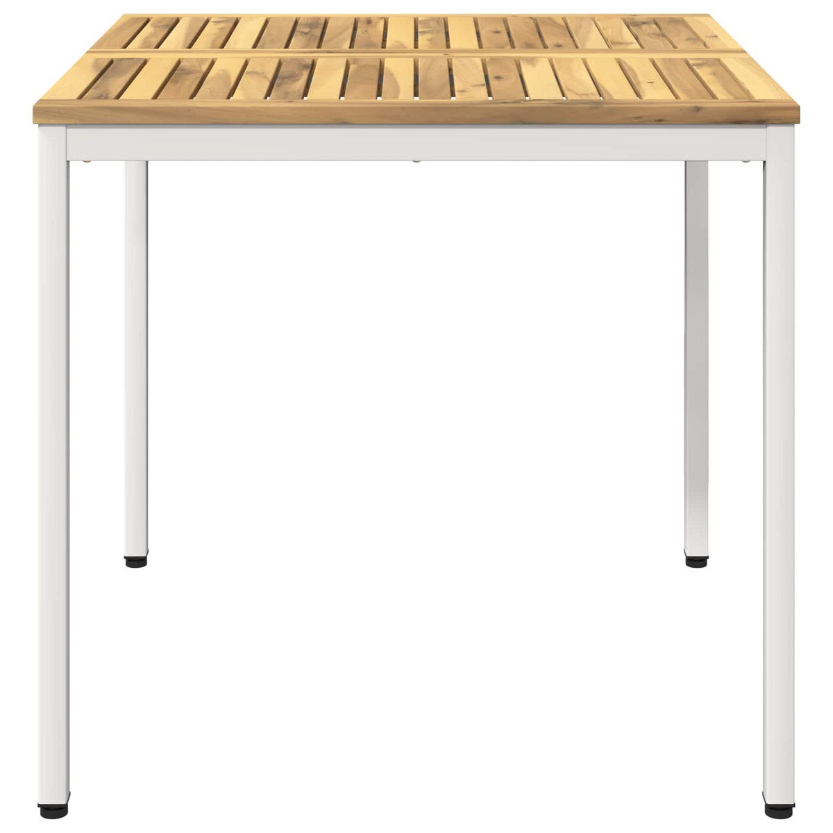 vidaXL Stół do kolacji w ogrodzie Biały 80 x 80,5 x 75 cm