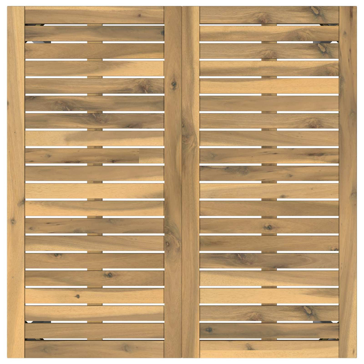 vidaXL Stół do kolacji w ogrodzie Biały 80 x 80,5 x 75 cm