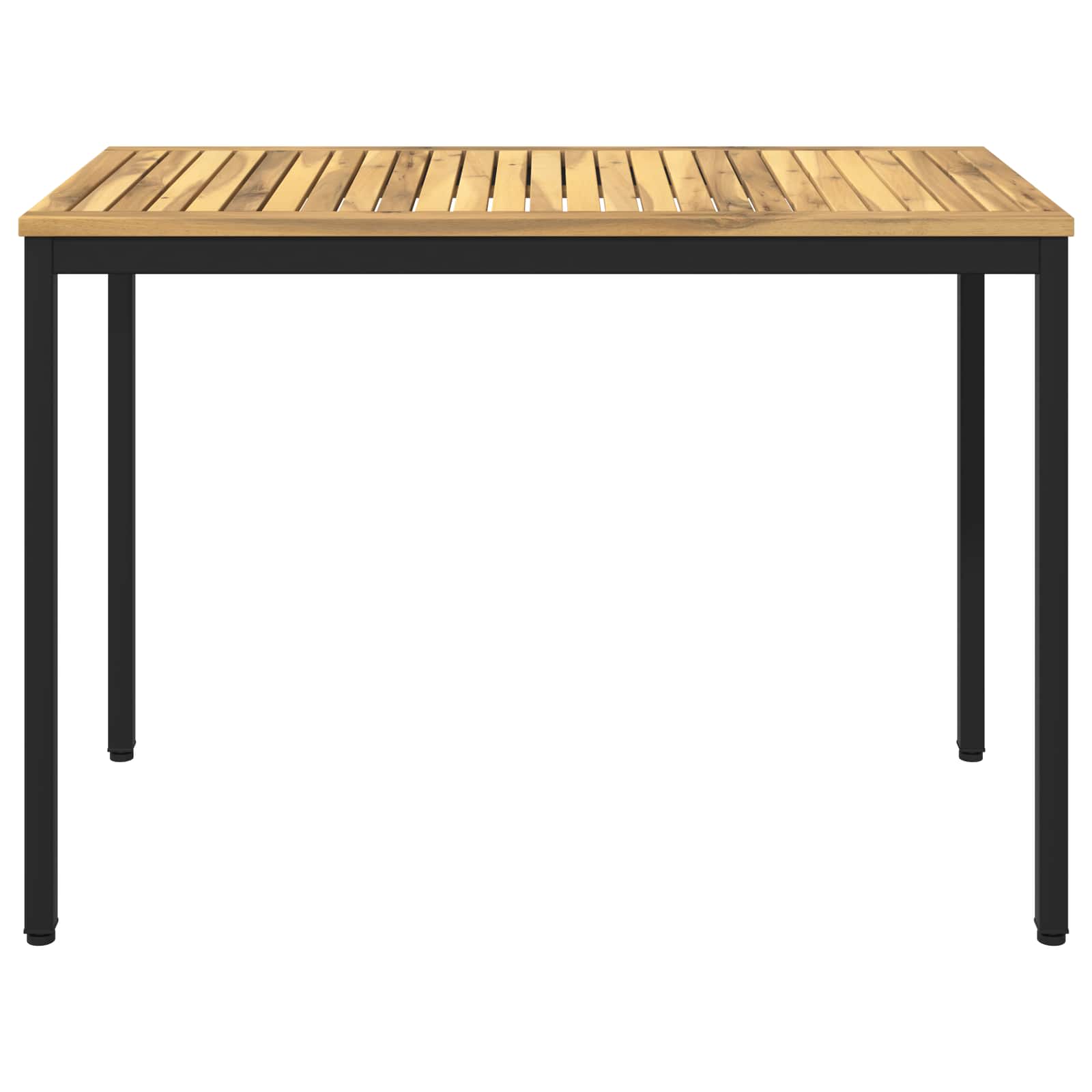 vidaXL Stół do kolacji w ogrodzie biały i czarny 108,5 x 55 x 75 cm