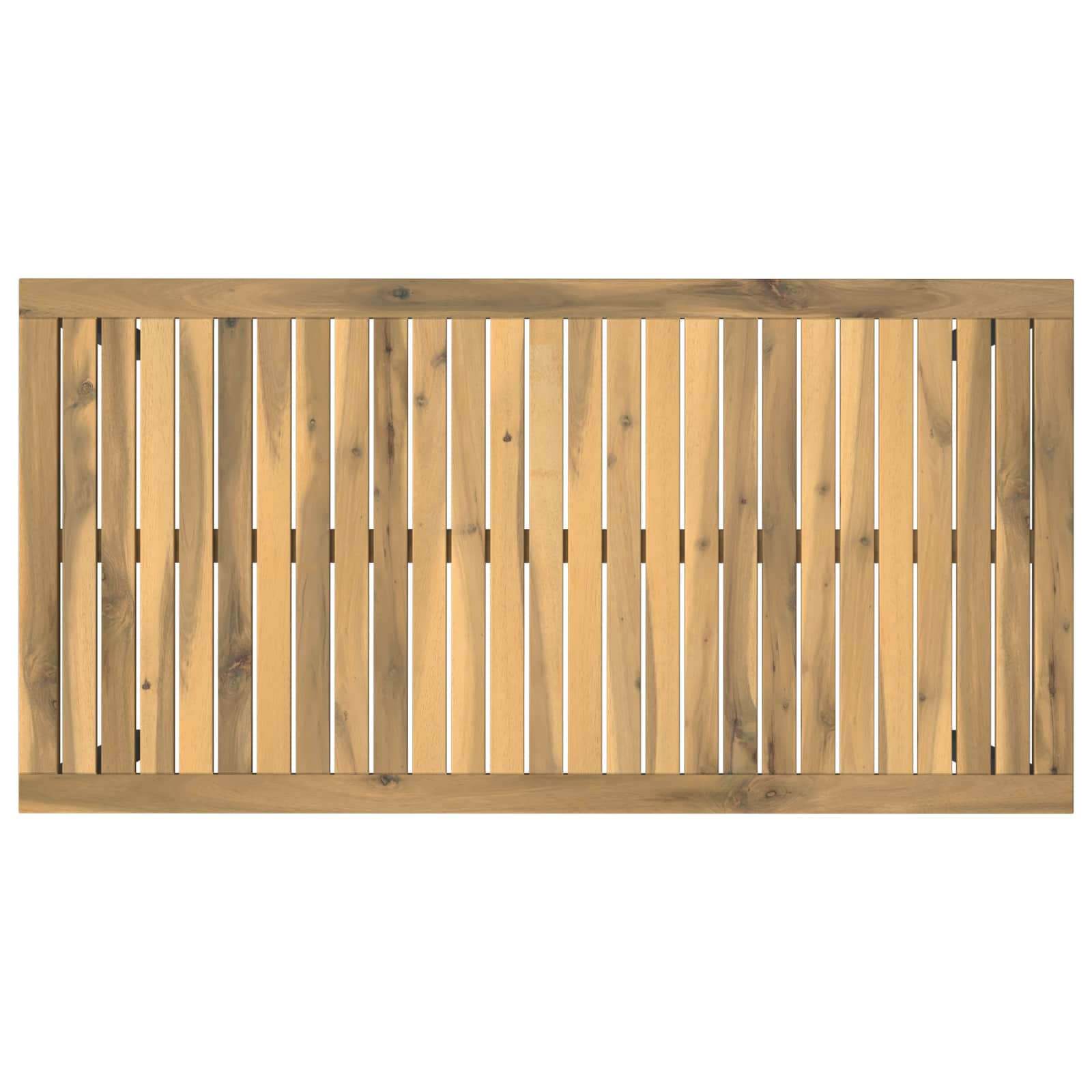 vidaXL Stół do kolacji w ogrodzie biały i czarny 108,5 x 55 x 75 cm