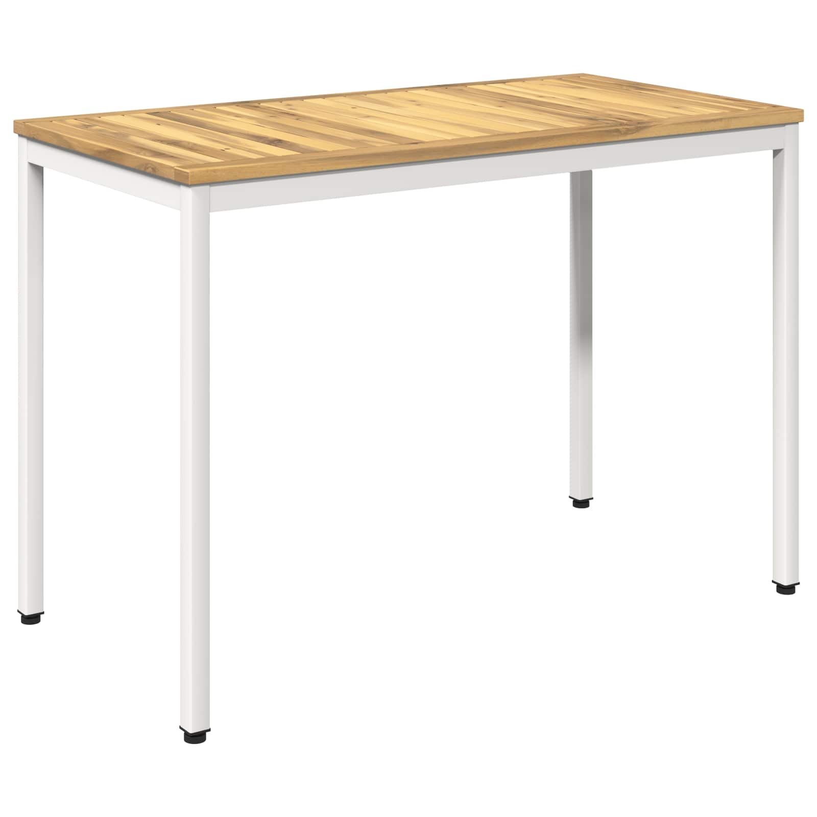 vidaXL Stół do kolacji w ogrodzie Biały 108,5 x 55 x 75 cm