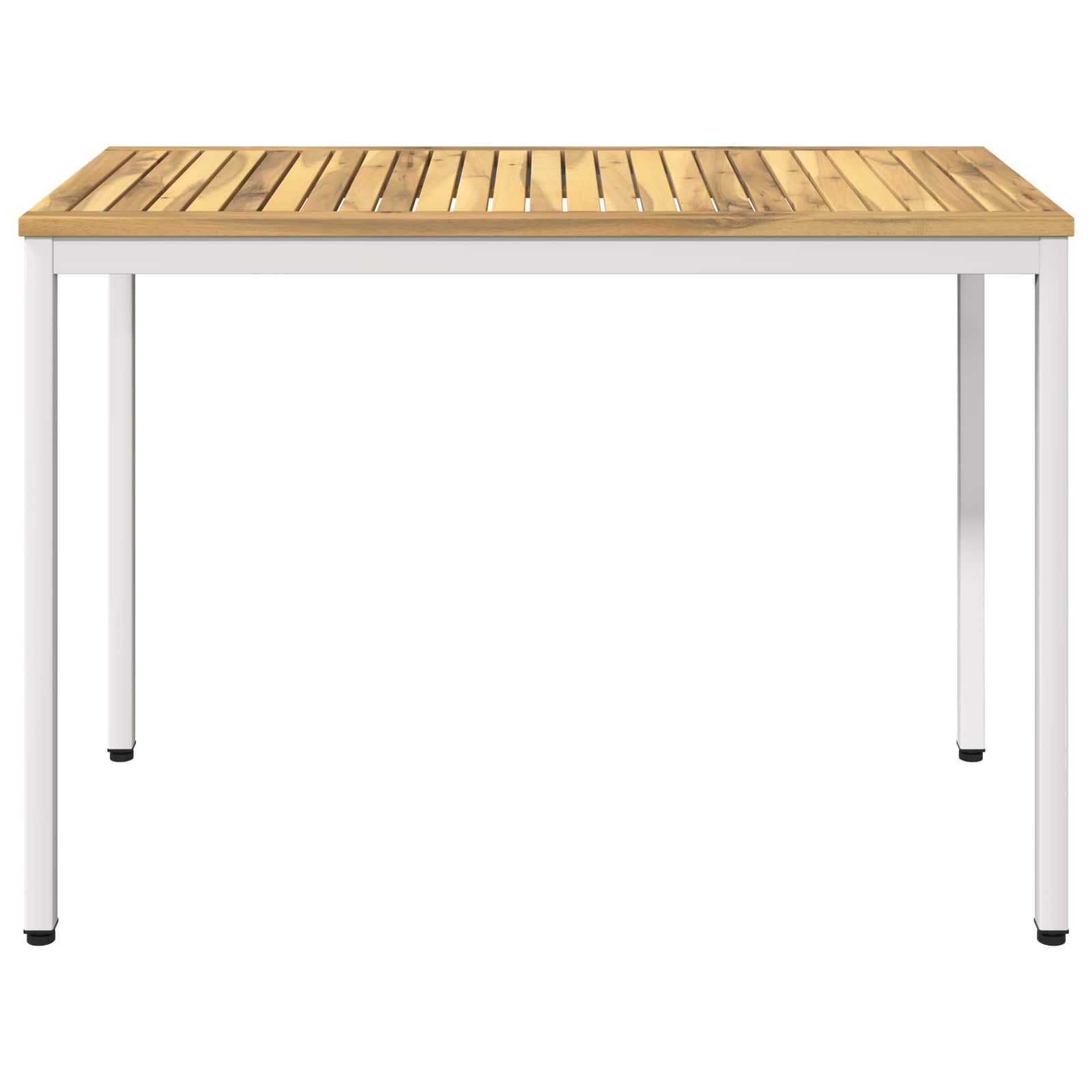 vidaXL Stół do kolacji w ogrodzie Biały 108,5 x 55 x 75 cm