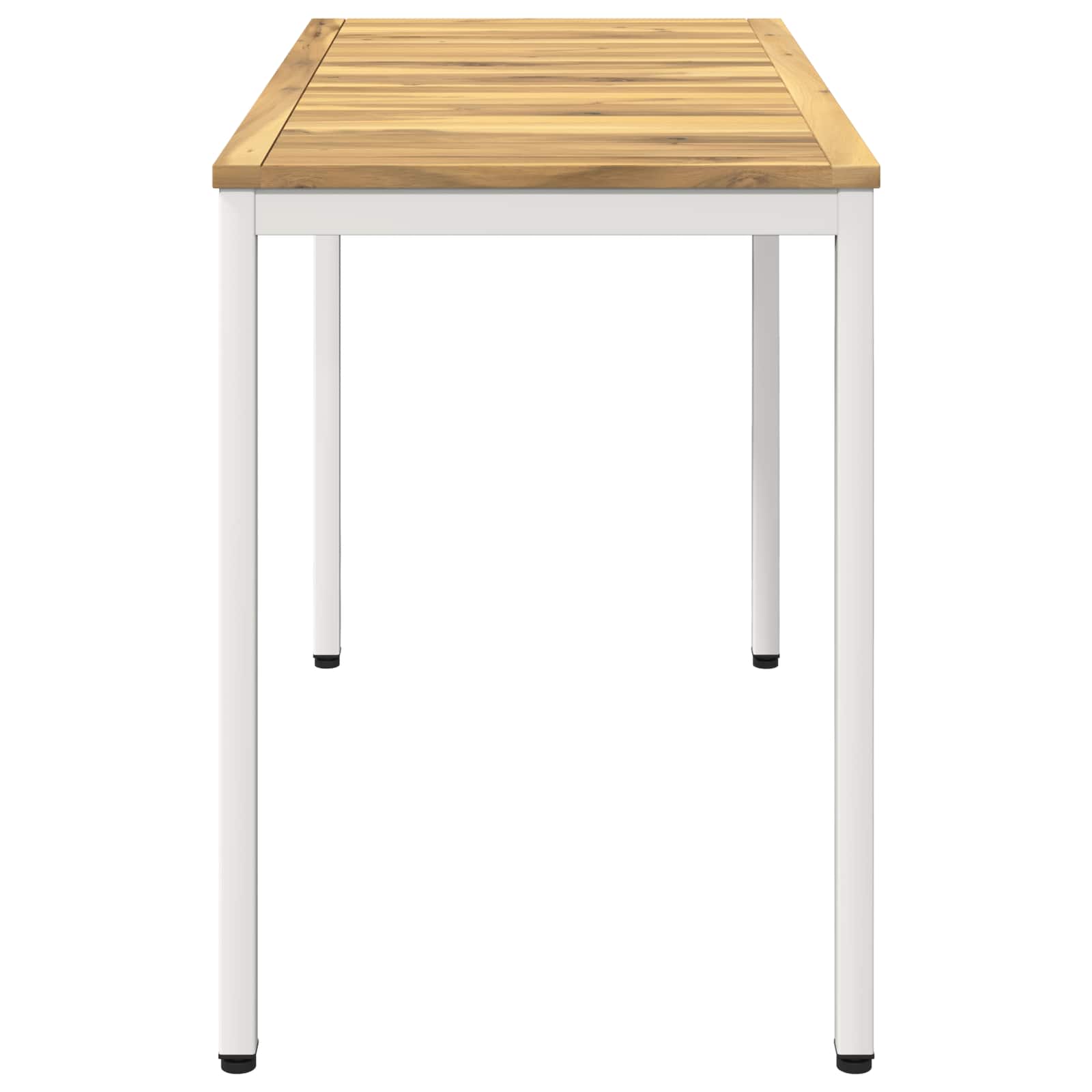 vidaXL Stół do kolacji w ogrodzie Biały 108,5 x 55 x 75 cm