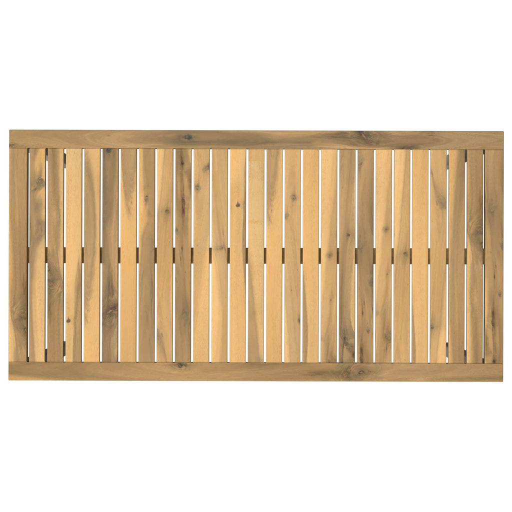 vidaXL Stół do kolacji w ogrodzie Biały 108,5 x 55 x 75 cm