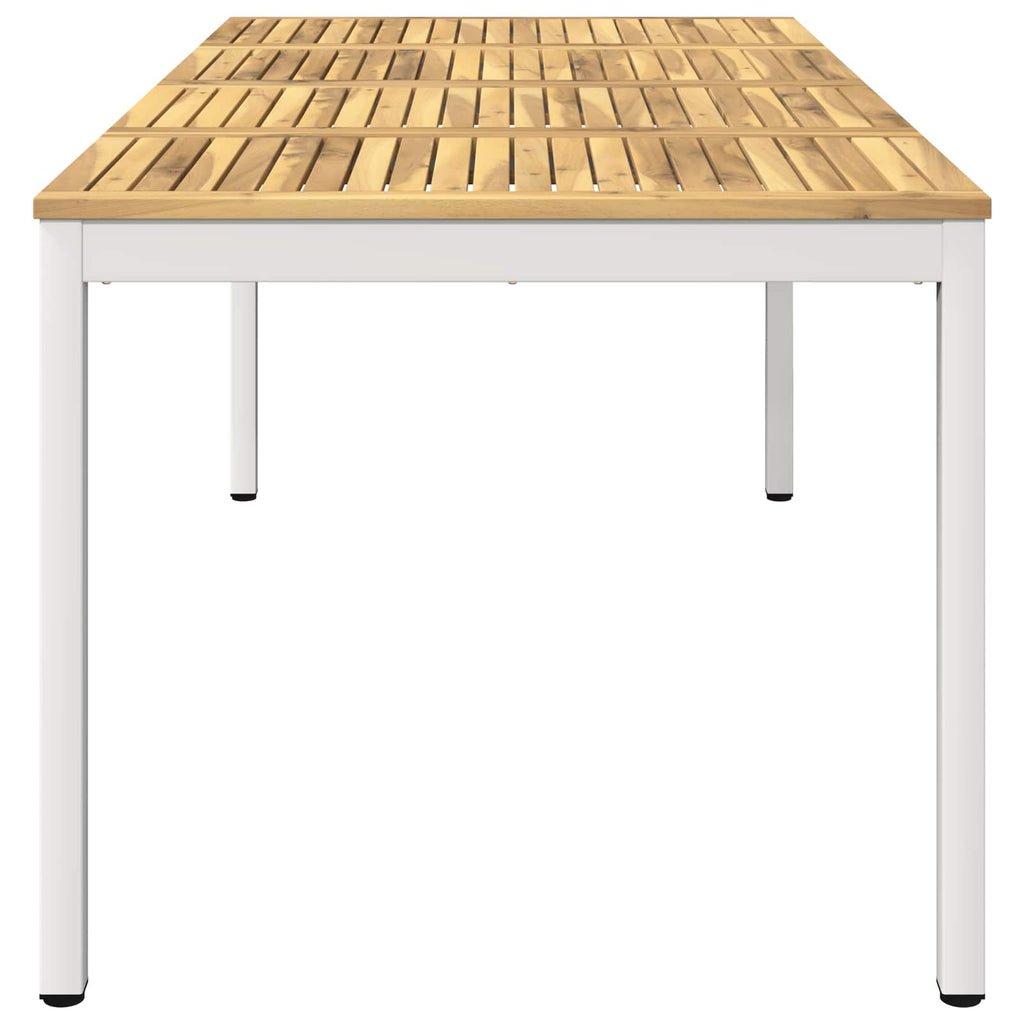 vidaXL Stół do kolacji w ogrodzie Biały 180 x 88,5 x 75 cm