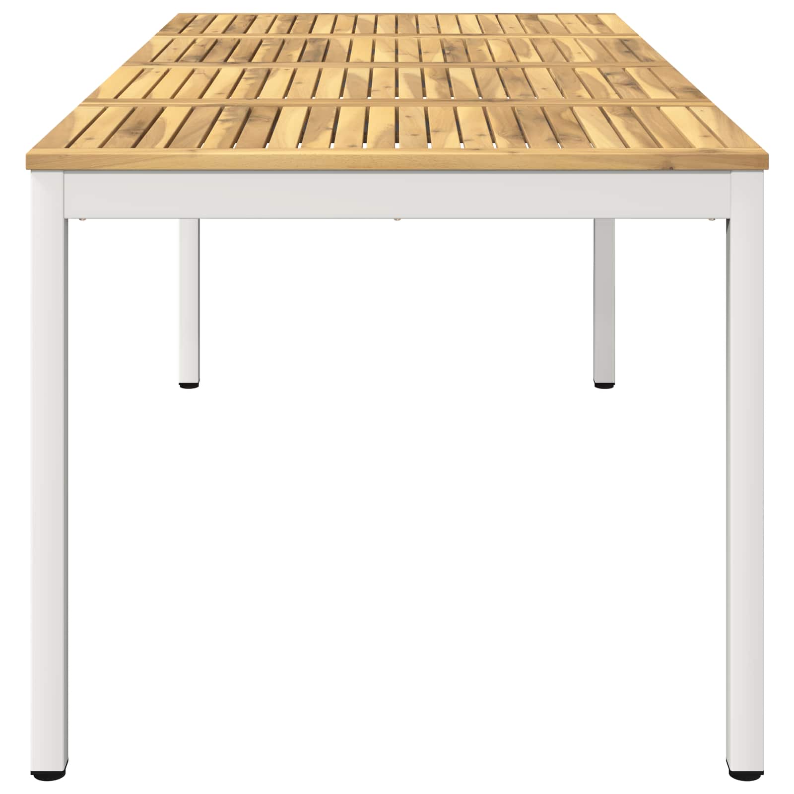vidaXL Stół do kolacji w ogrodzie Biały 180 x 88,5 x 75 cm