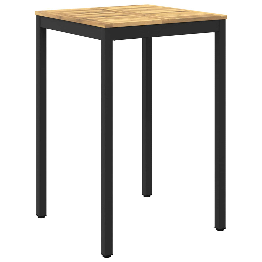 vidaXL Stół barowy ogrodowy biały i czarny 70 x 68,5 x 105 cm