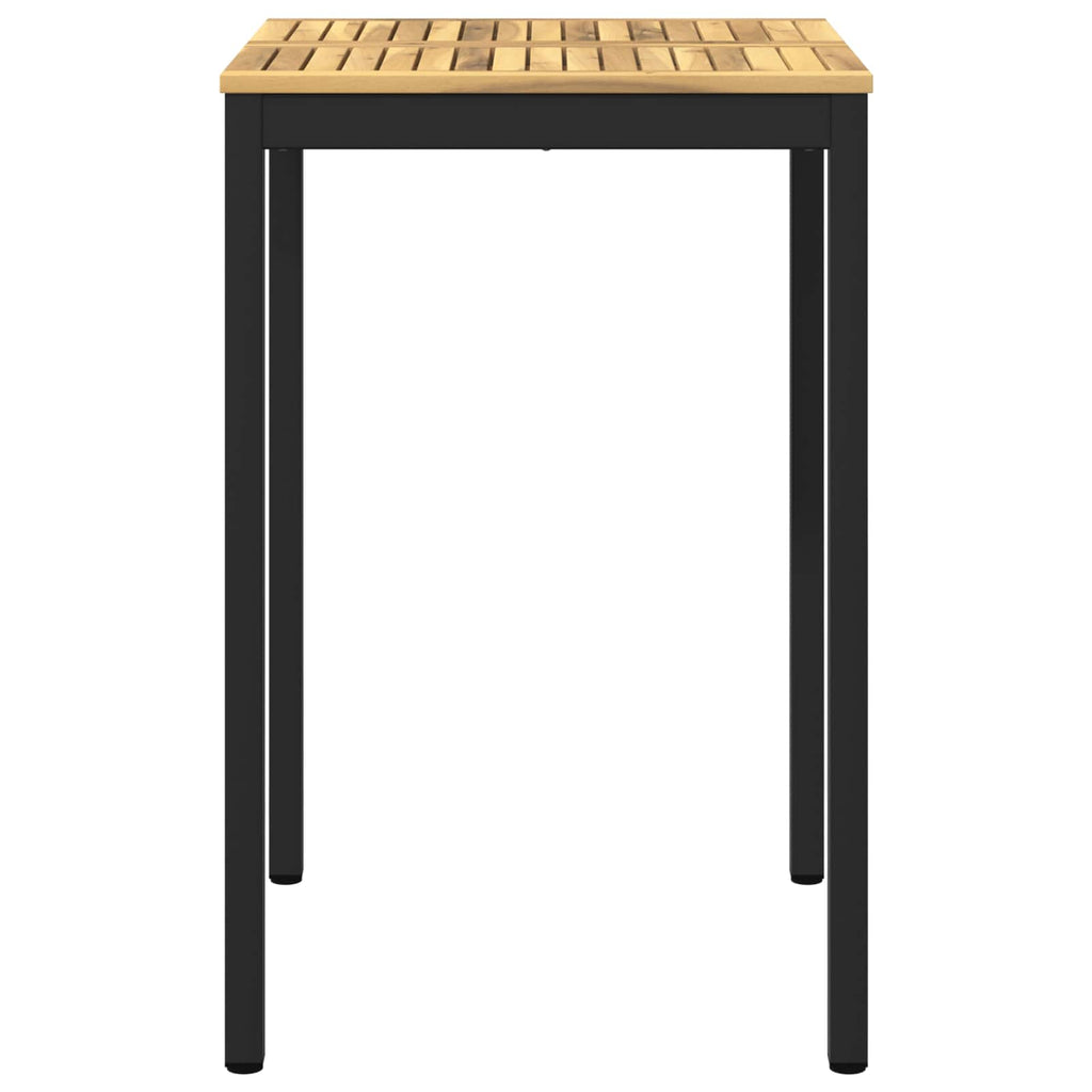 vidaXL Stół barowy ogrodowy biały i czarny 70 x 68,5 x 105 cm