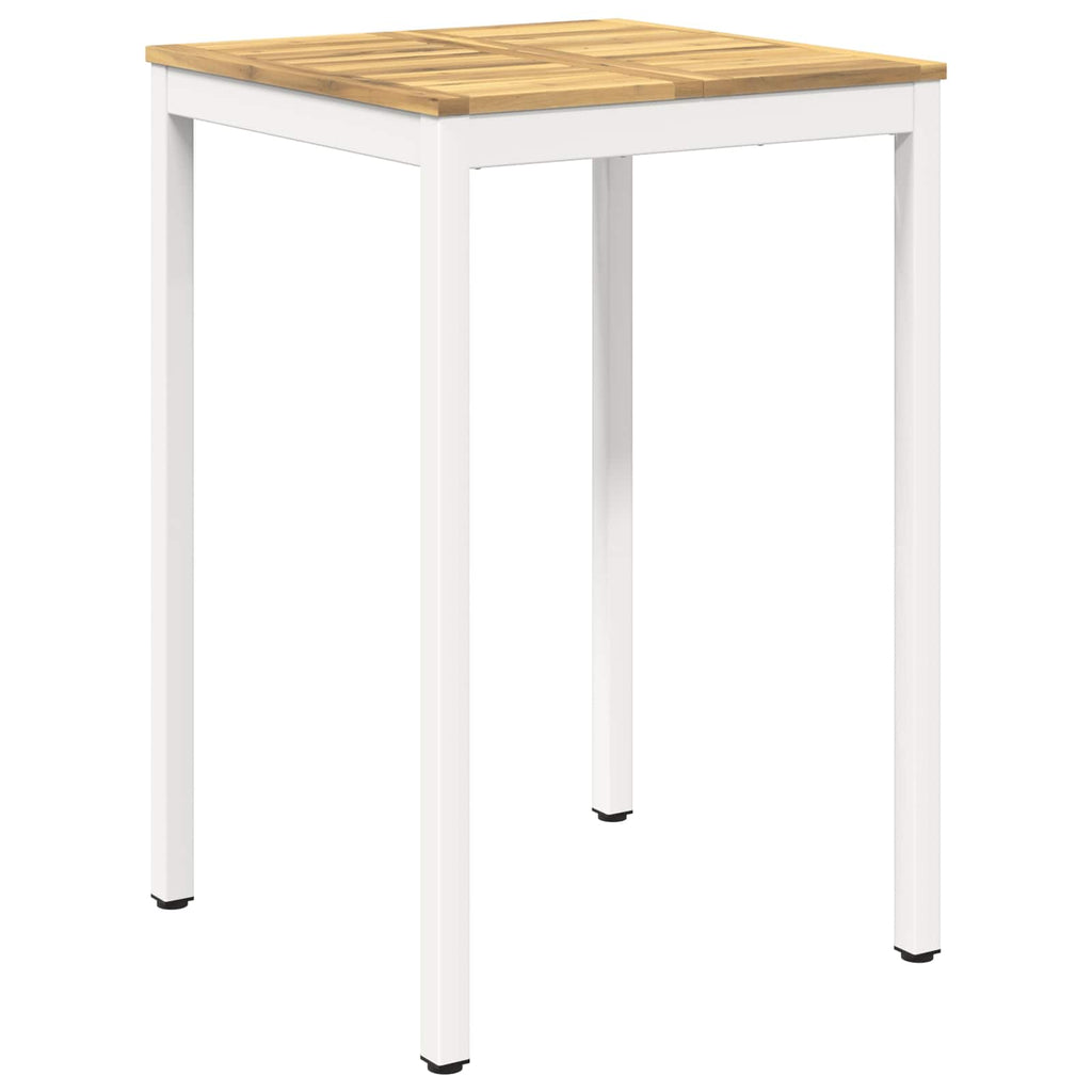 vidaXL Stół barowy ogrodowy Biały 70 x 68,5 x 105 cm