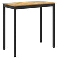 vidaXL Stół barowy ogrodowy biały i czarny 108,5 x 55 x 105 cm