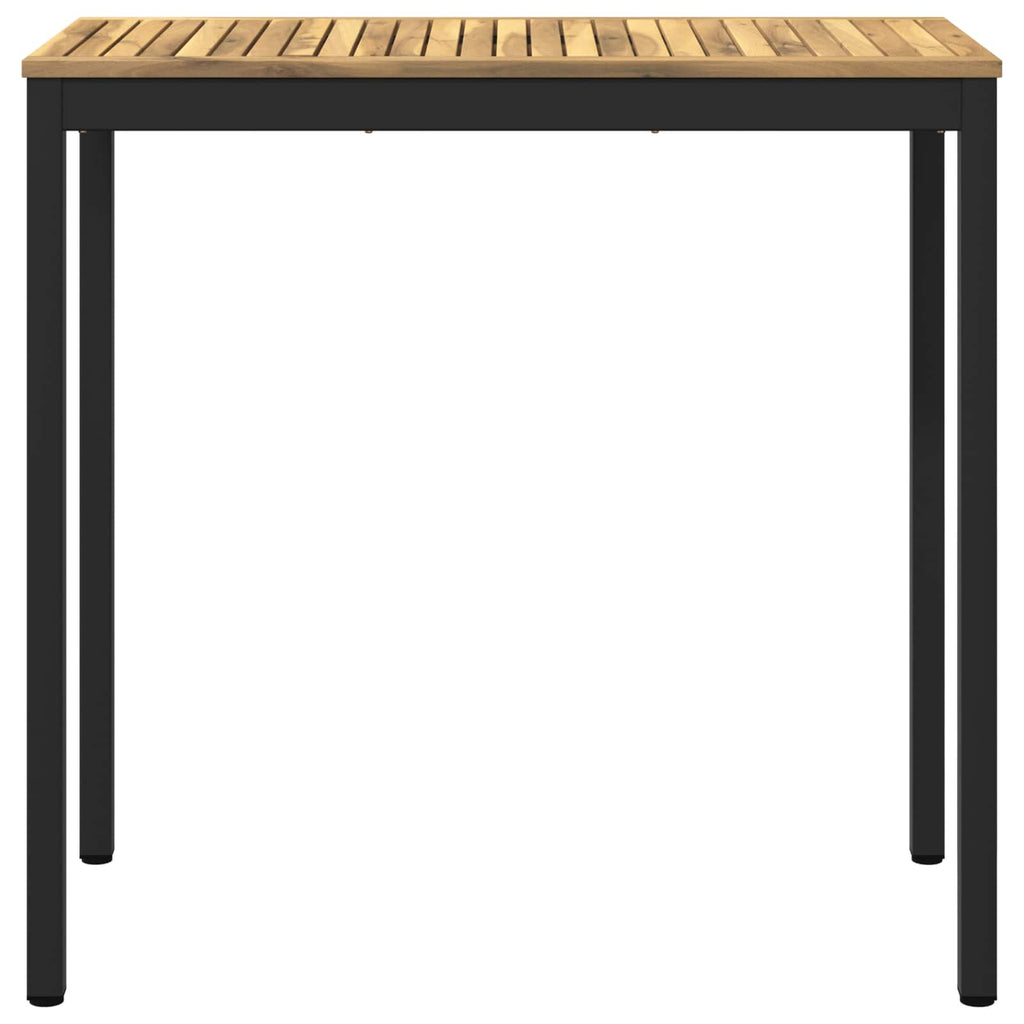 vidaXL Stół barowy ogrodowy biały i czarny 108,5 x 55 x 105 cm