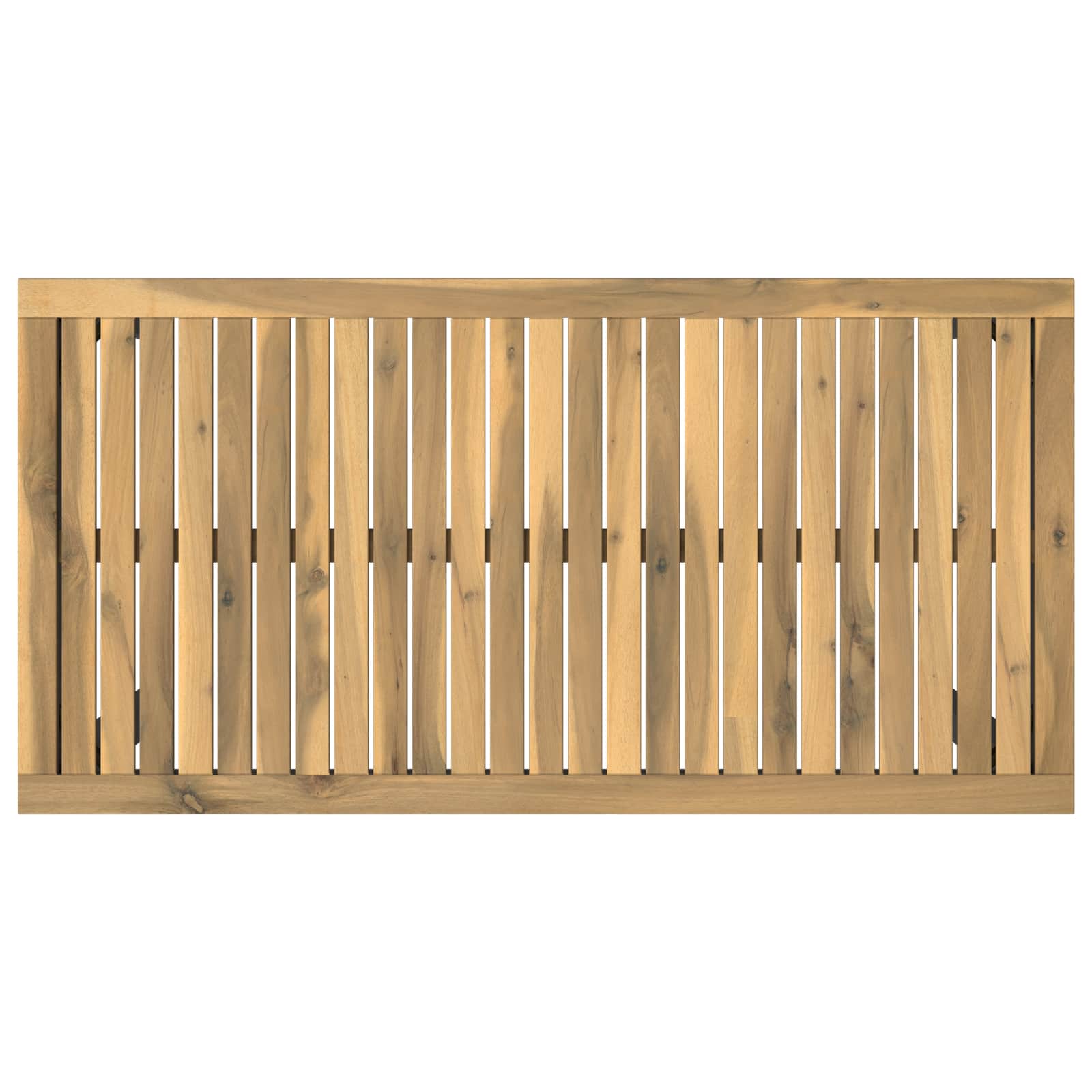 vidaXL Stół barowy ogrodowy biały i czarny 108,5 x 55 x 105 cm
