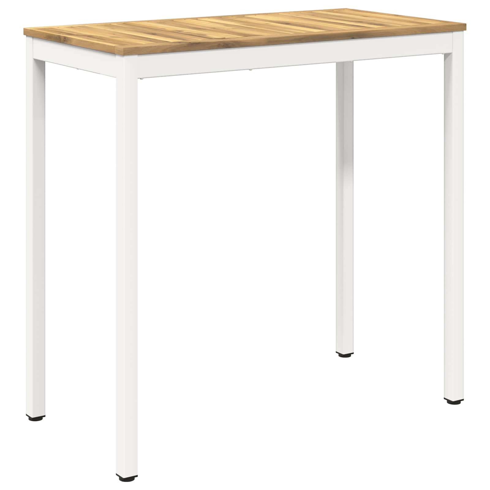 vidaXL Stół barowy ogrodowy Biały 108,5 x 55 x 105 cm