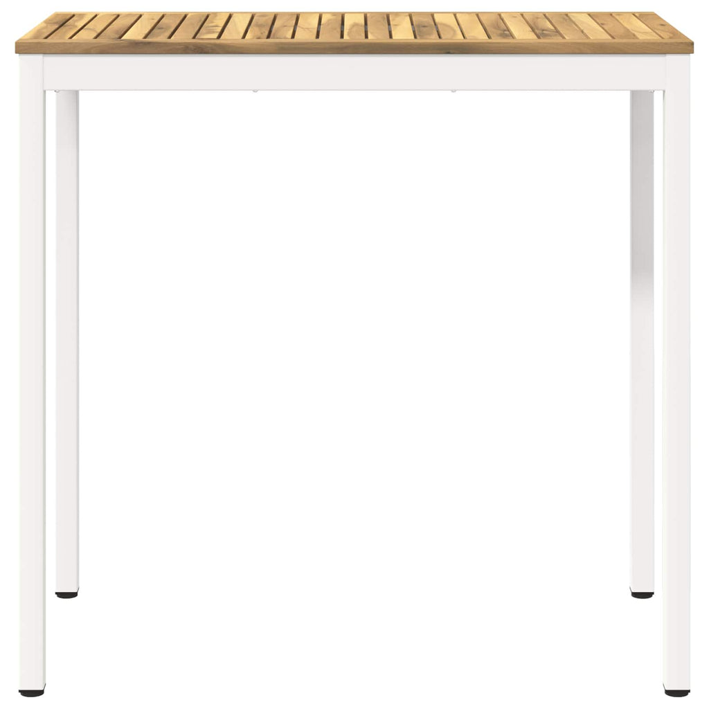vidaXL Stół barowy ogrodowy Biały 108,5 x 55 x 105 cm