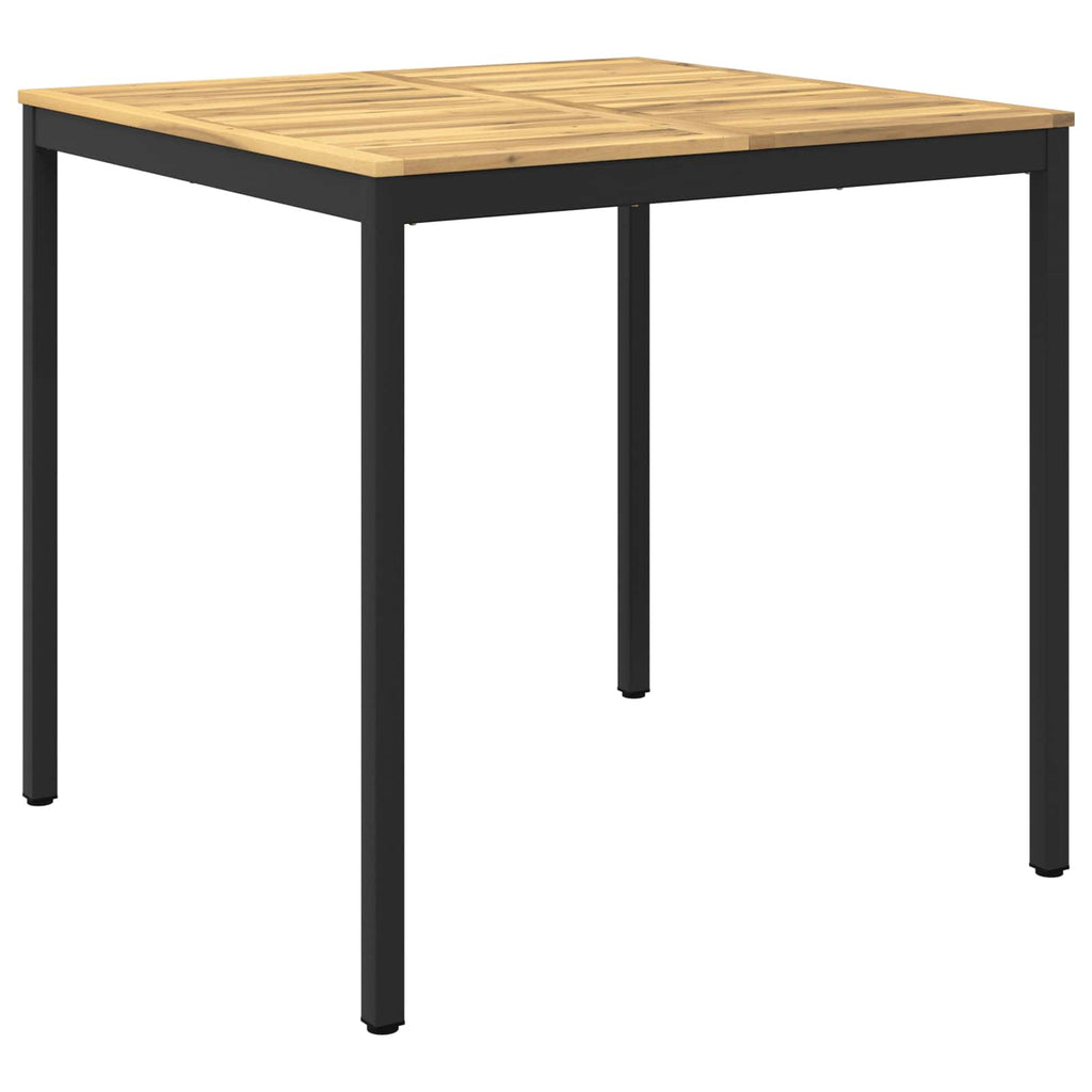 vidaXL Stół barowy ogrodowy biały i czarny 110 x 108,5 x 105 cm