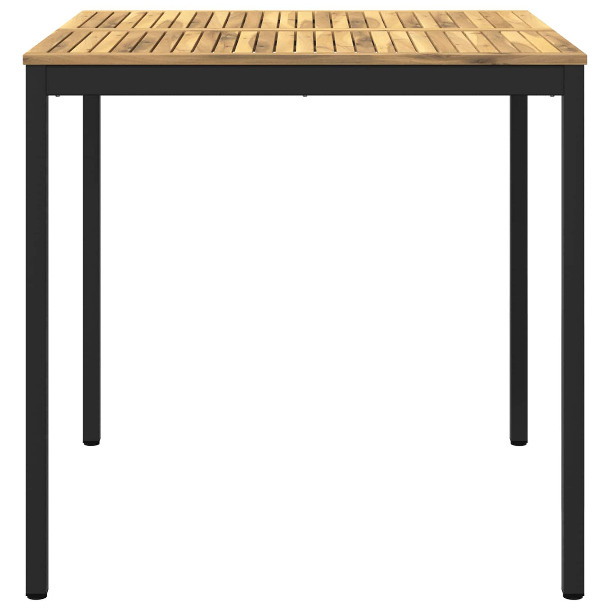 vidaXL Stół barowy ogrodowy biały i czarny 110 x 108,5 x 105 cm