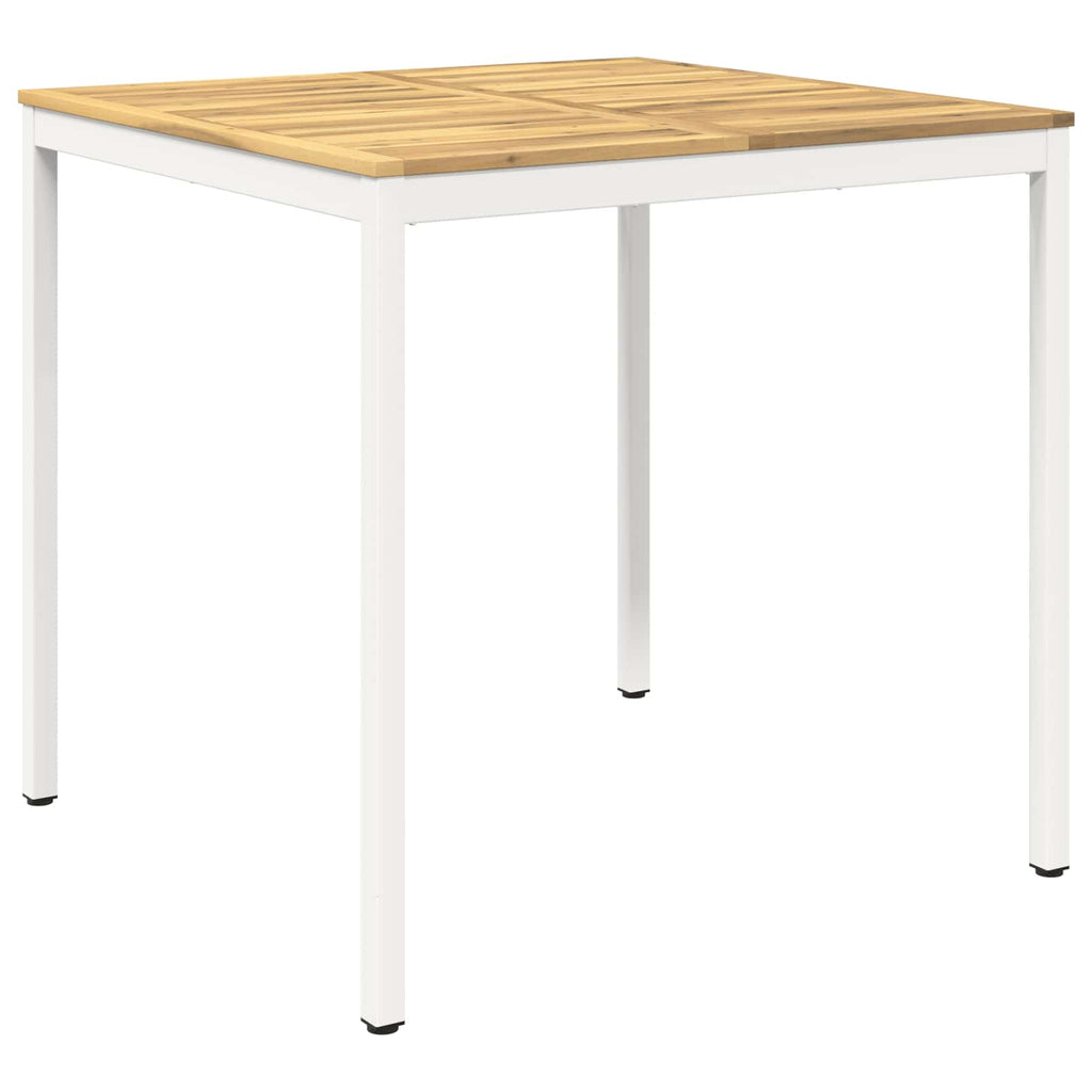 vidaXL Stół barowy ogrodowy Biały 110 x 108,5 x 105 cm