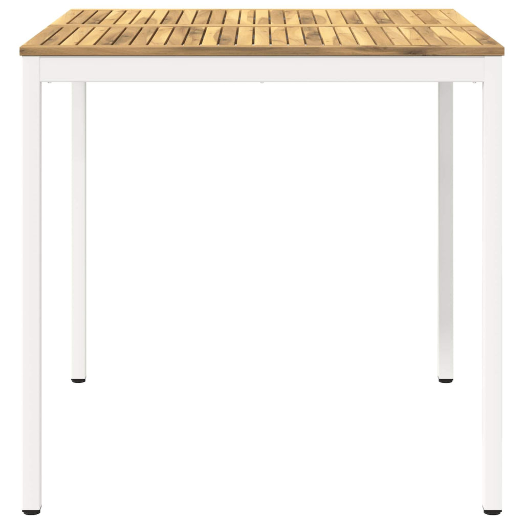 vidaXL Stół barowy ogrodowy Biały 110 x 108,5 x 105 cm