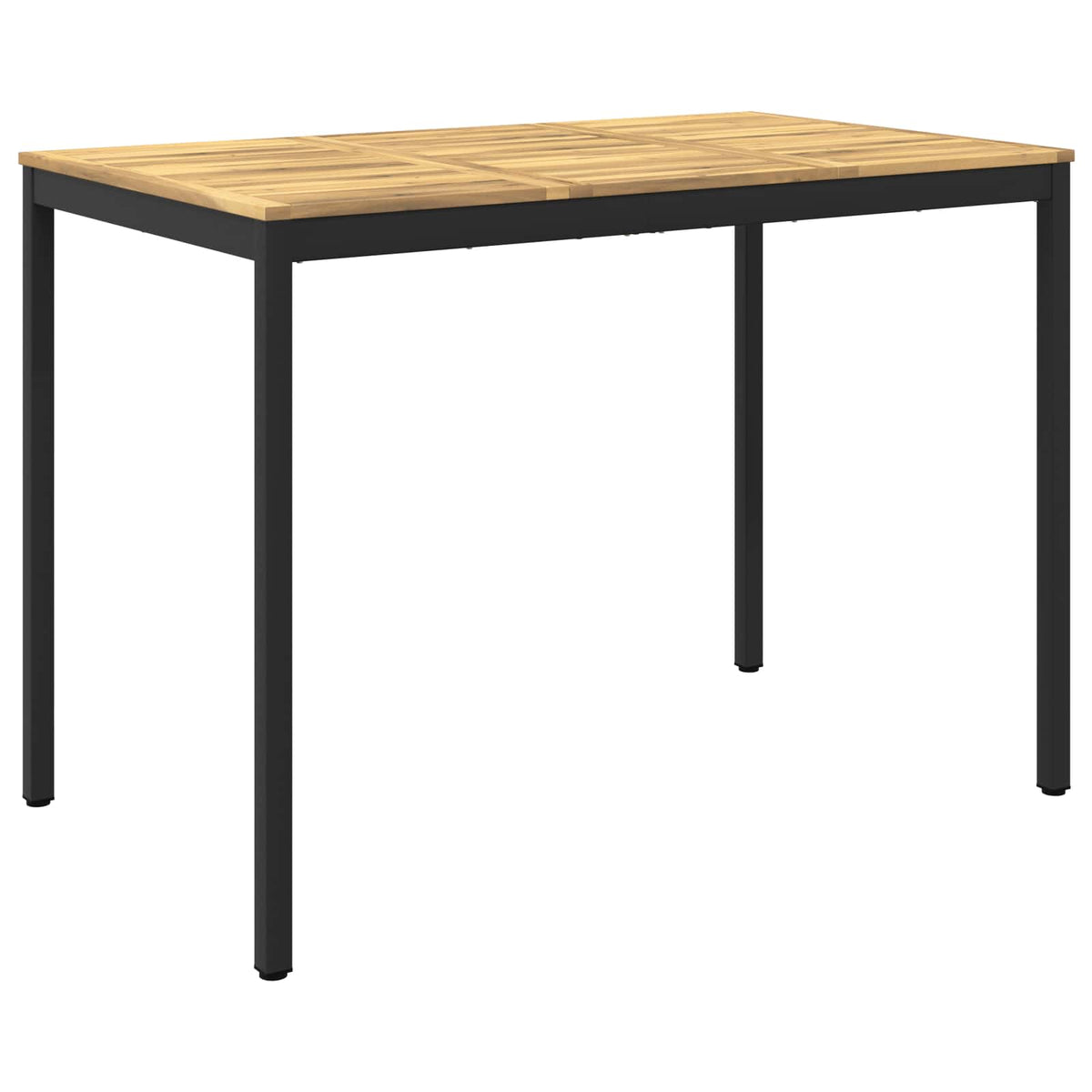 vidaXL Stół barowy ogrodowy biały i czarny 147 x 88,5 x 105 cm