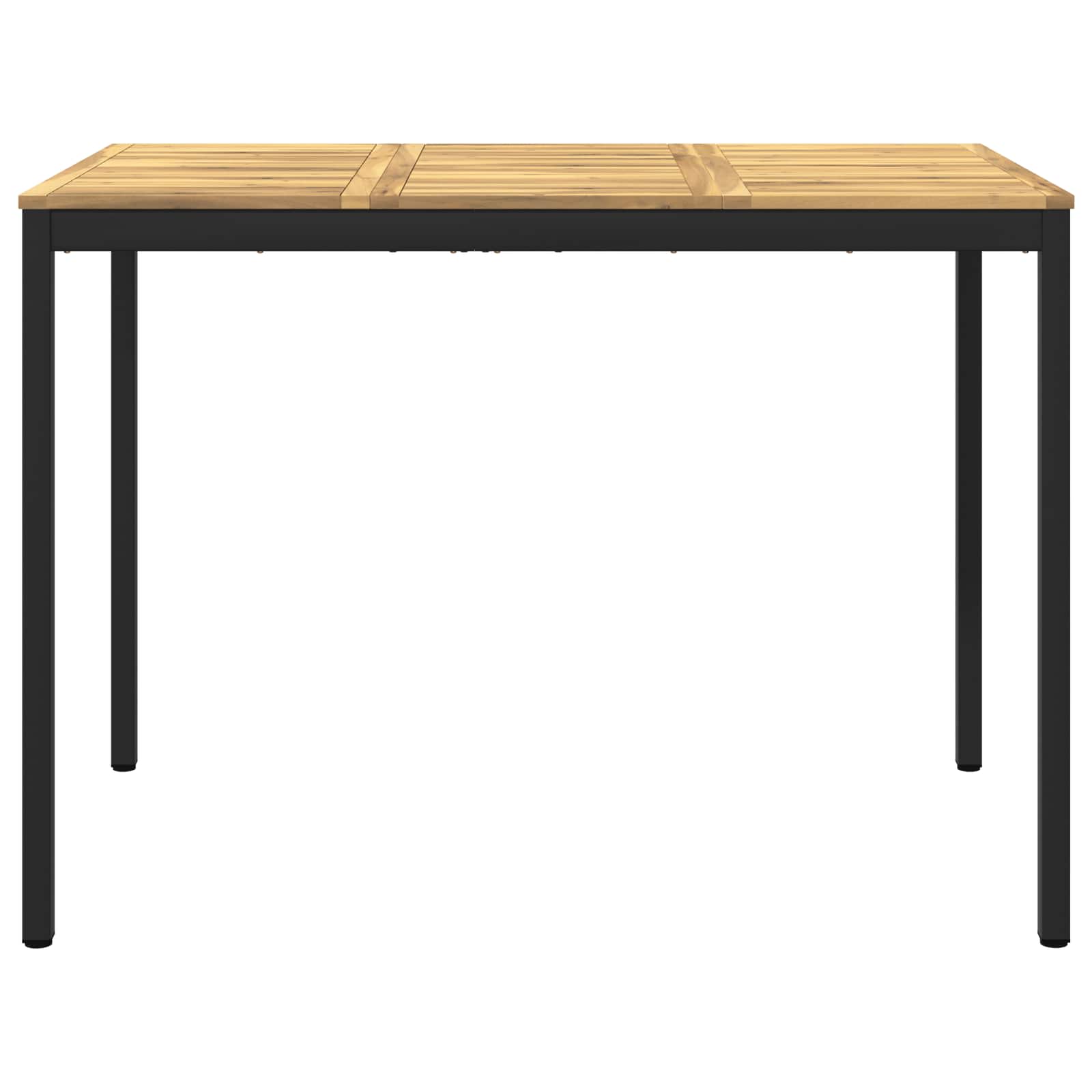 vidaXL Stół barowy ogrodowy biały i czarny 147 x 88,5 x 105 cm