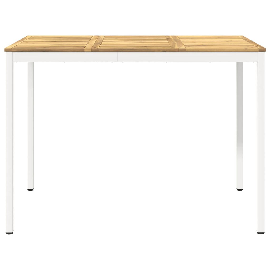 vidaXL Stół barowy ogrodowy Biały 147 x 88,5 x 105 cm