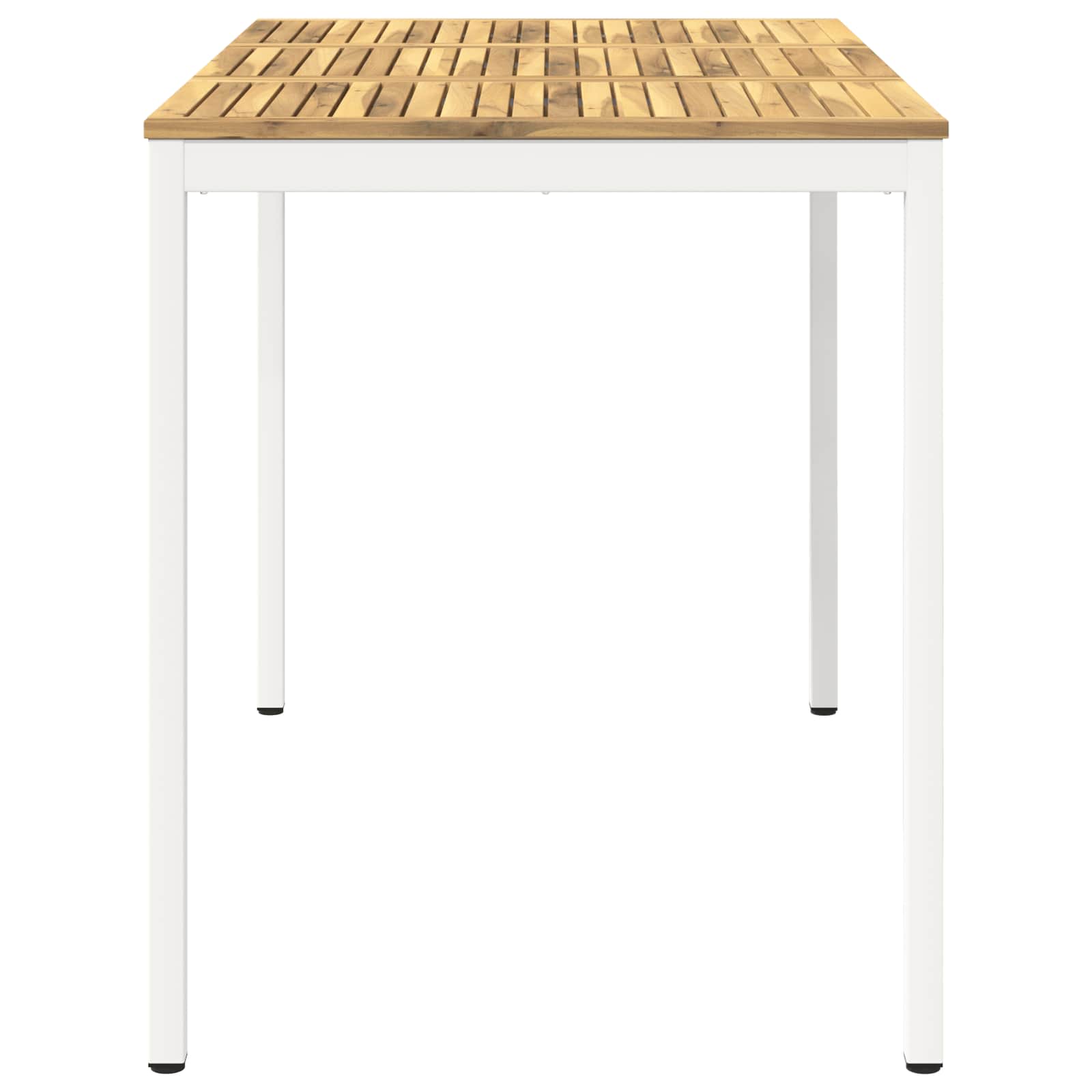 vidaXL Stół barowy ogrodowy Biały 147 x 88,5 x 105 cm