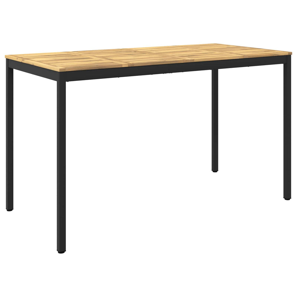 vidaXL Stół barowy ogrodowy biały i czarny 180 x 88,5 x 105 cm