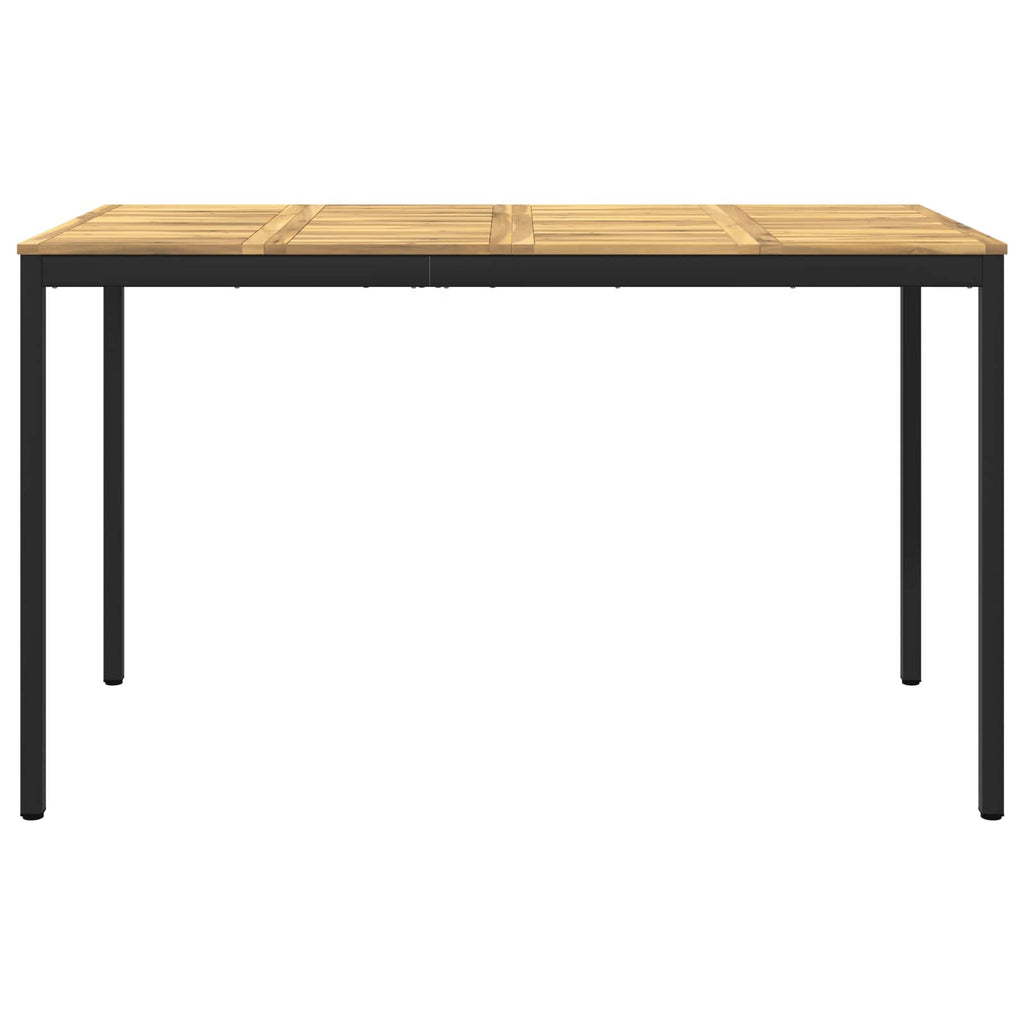 vidaXL Stół barowy ogrodowy biały i czarny 180 x 88,5 x 105 cm