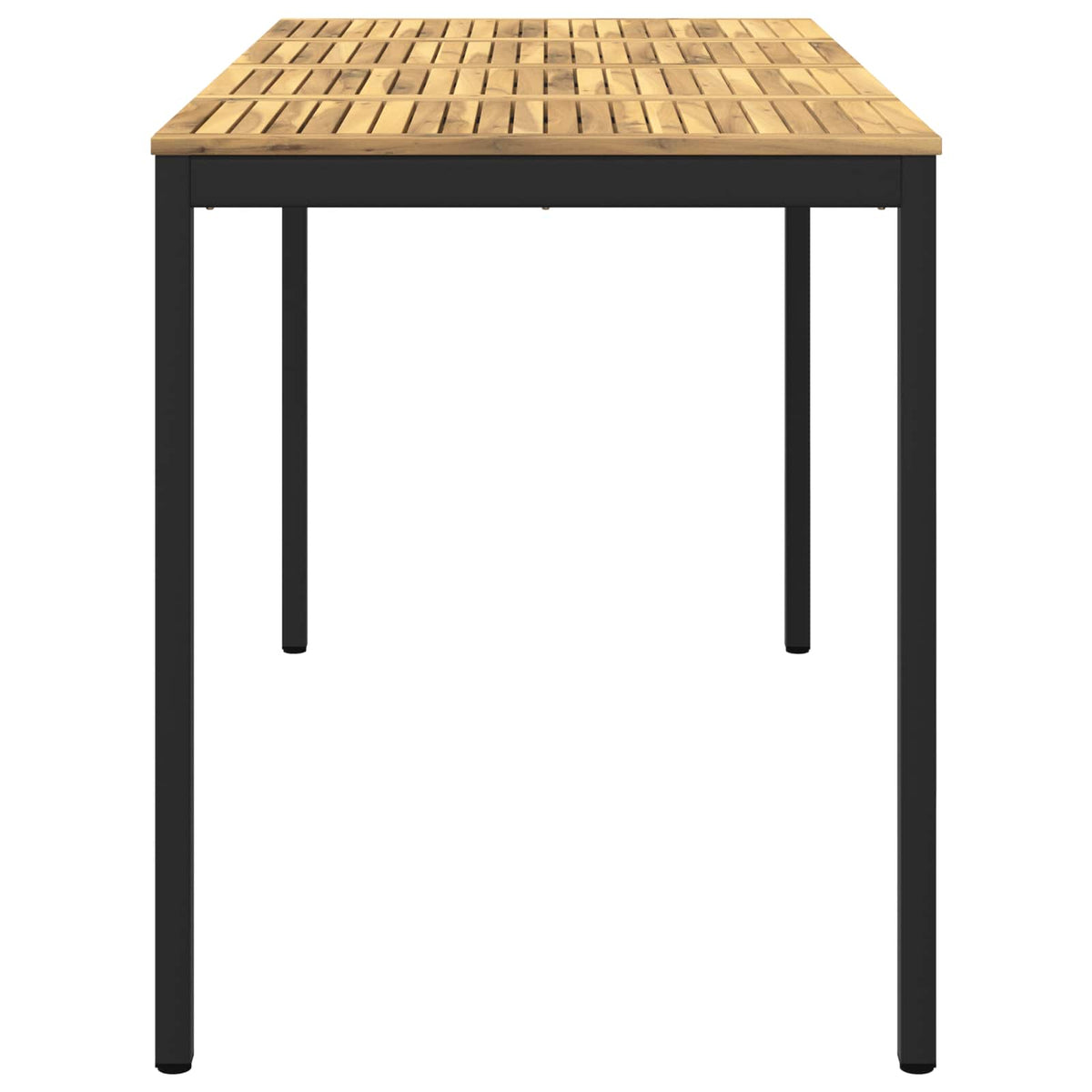 vidaXL Stół barowy ogrodowy biały i czarny 180 x 88,5 x 105 cm