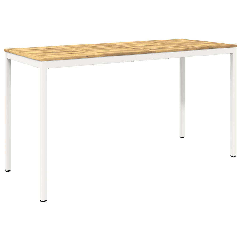 vidaXL Stół barowy ogrodowy Biały 196 x 80,5 x 105 cm