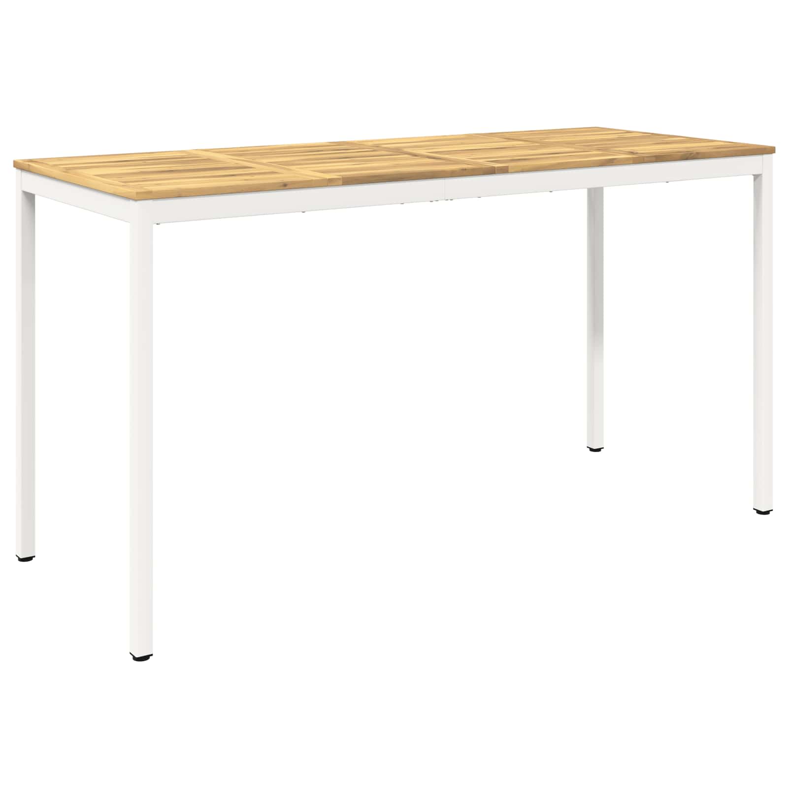 vidaXL Stół barowy ogrodowy Biały 196 x 80,5 x 105 cm