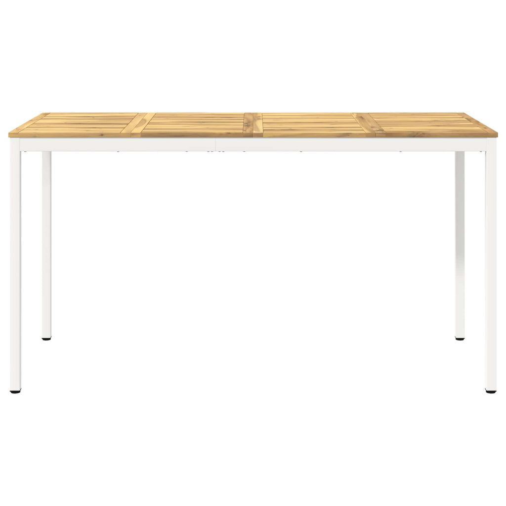vidaXL Stół barowy ogrodowy Biały 196 x 80,5 x 105 cm