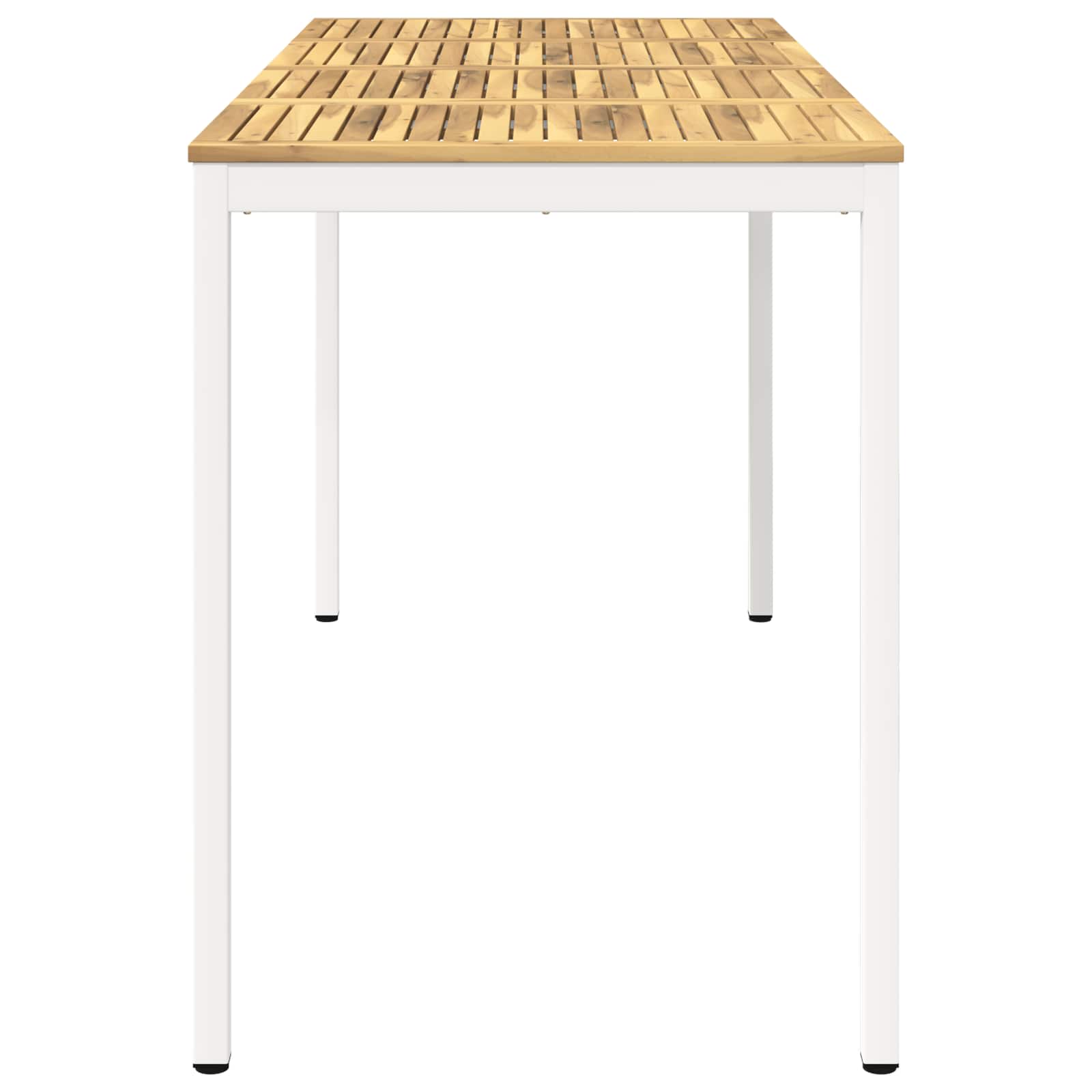 vidaXL Stół barowy ogrodowy Biały 196 x 80,5 x 105 cm