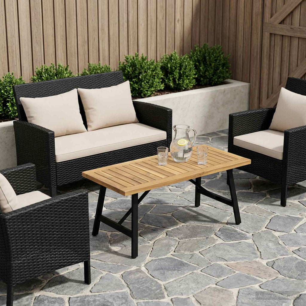 vidaXL Blat stołu 100,5 x 35 x 2 cm Prostokątny Lite Drewno Akacji