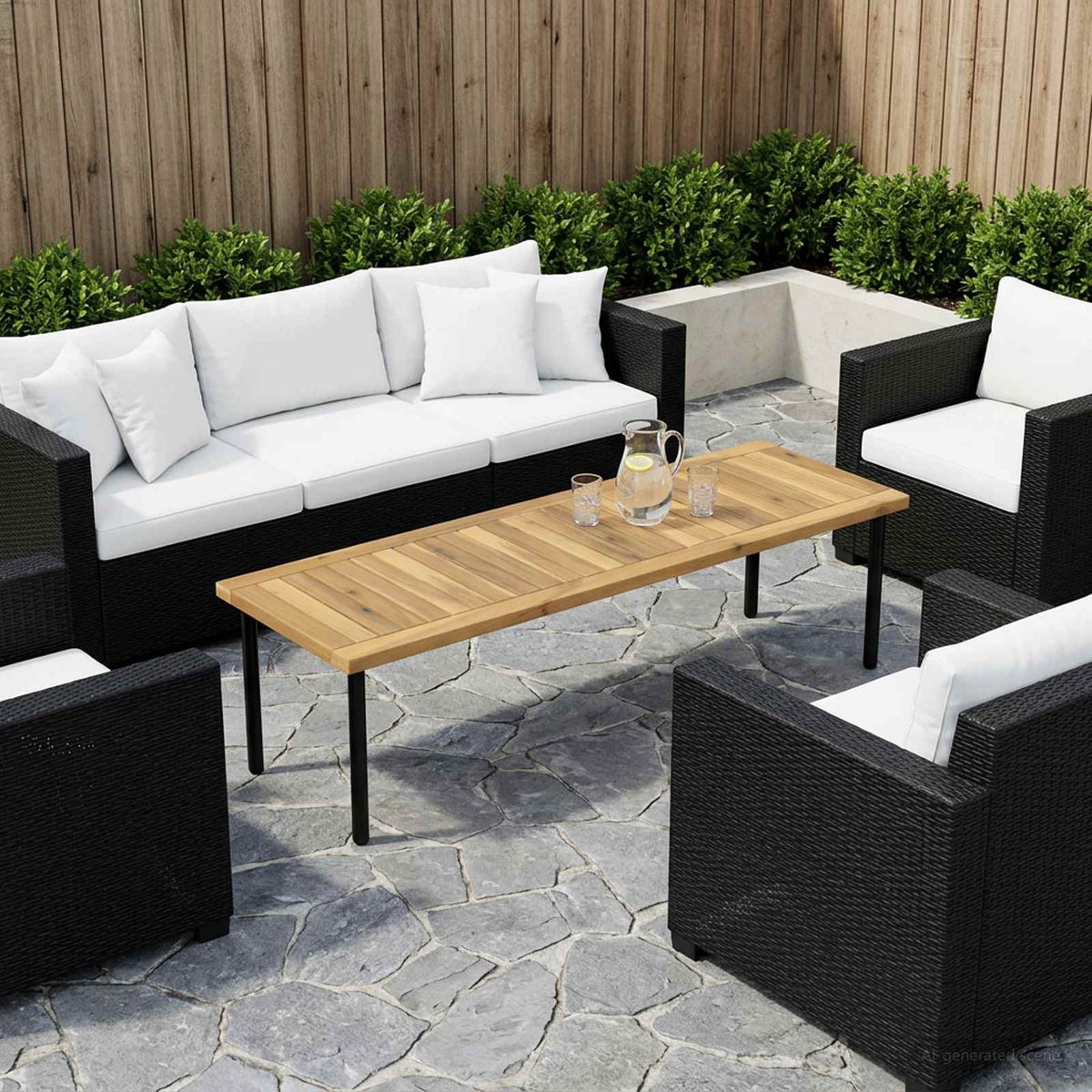 vidaXL Blat stołu 108,5 x 35 x 2 cm Prostokątny Lite Drewno Akacji